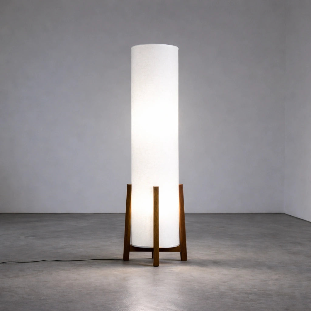 Shoji Bamboo Weave Floor Lamp Lamp Interior Moderna