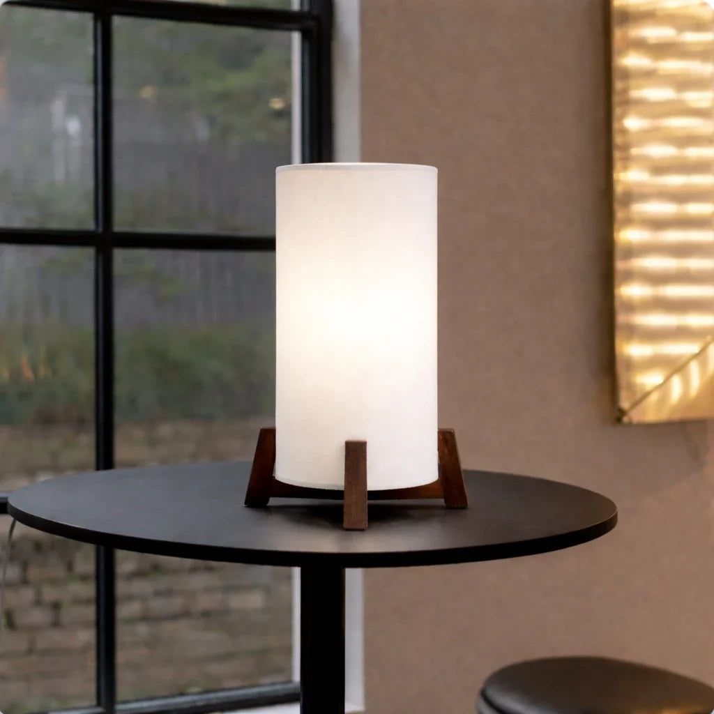Shoji Bamboo Weave Table Lamp Lamp Interior Moderna