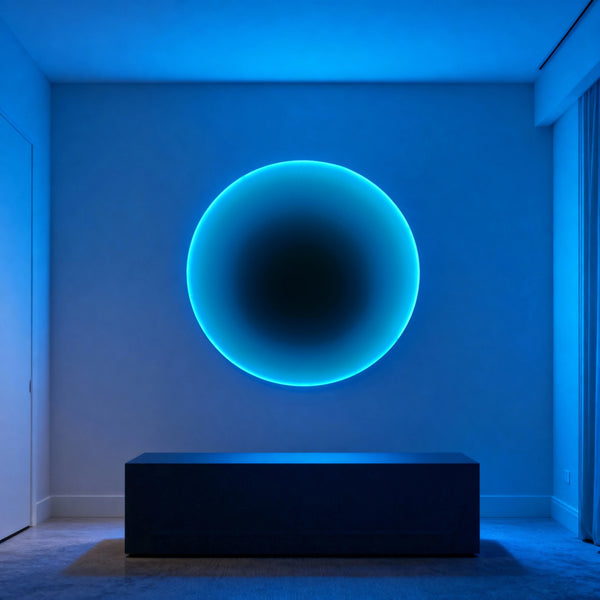 Silent Burn Wall Art Interior Moderna Blue