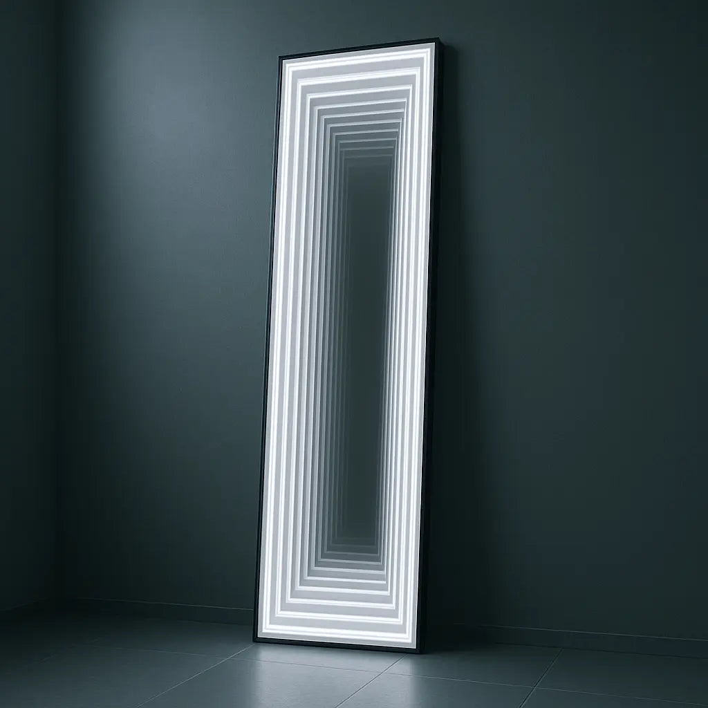 Tall Infinity Mirror Mirror Interior Moderna