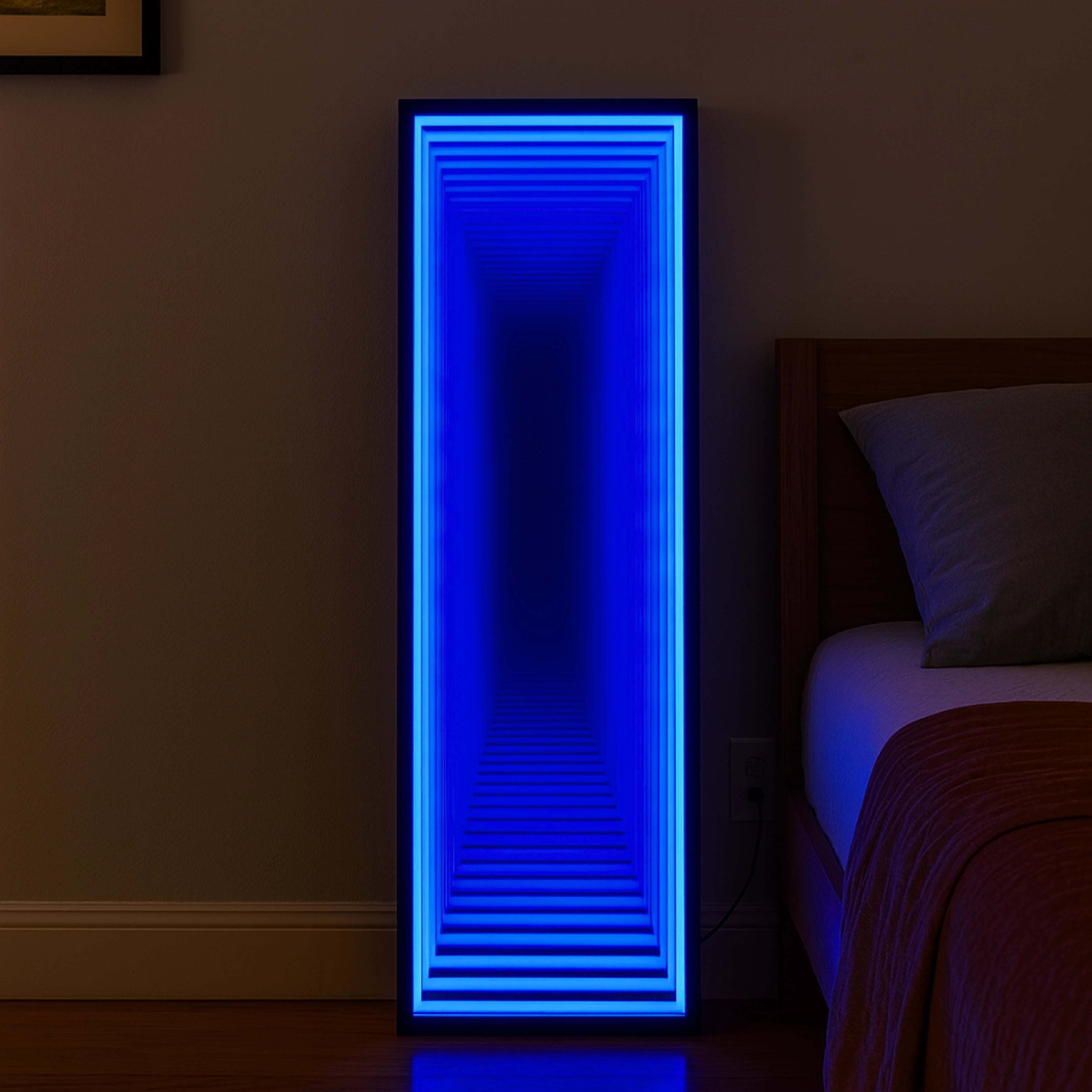 Tall Infinity Mirror Mirror Interior Moderna