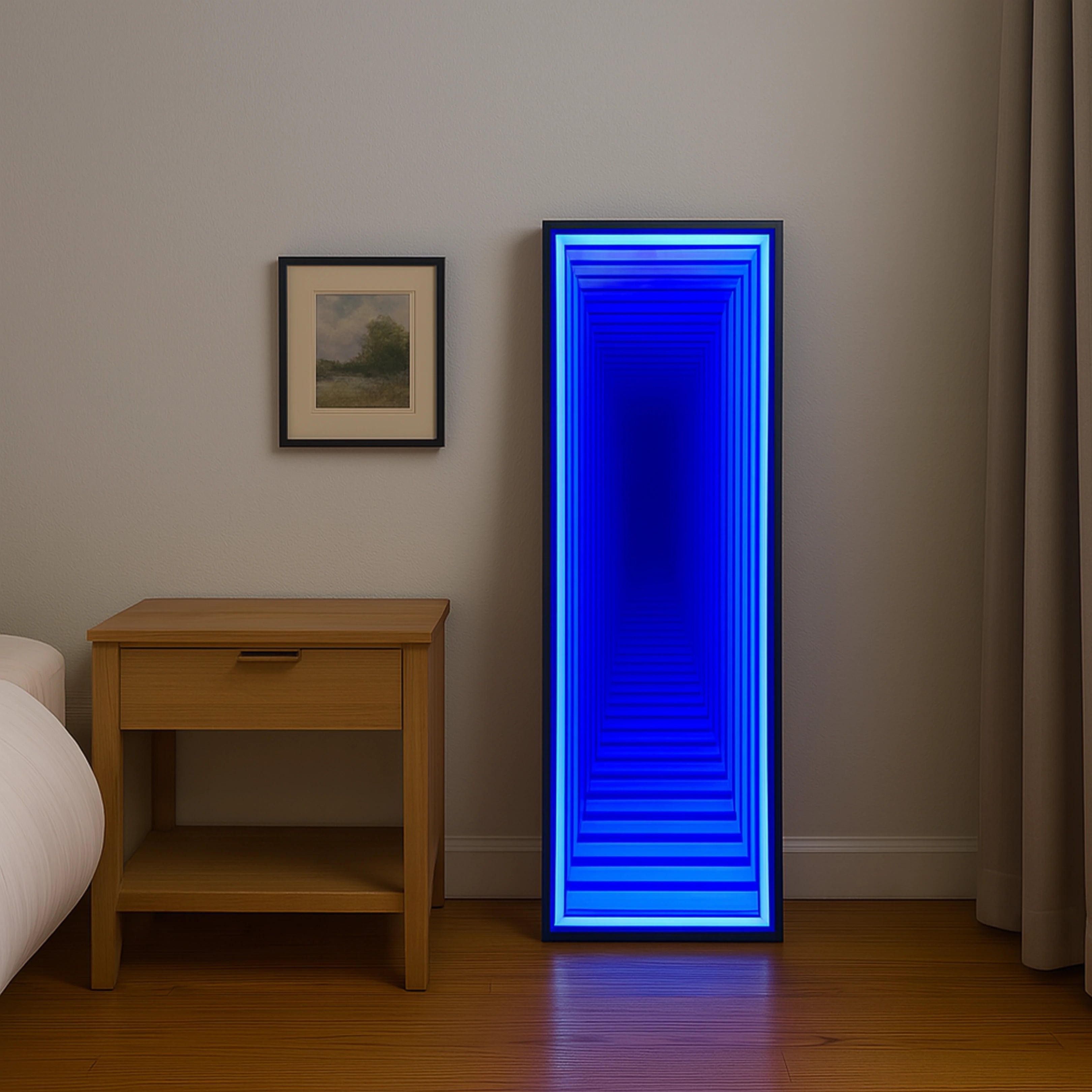 Tall Infinity Mirror Mirror Interior Moderna