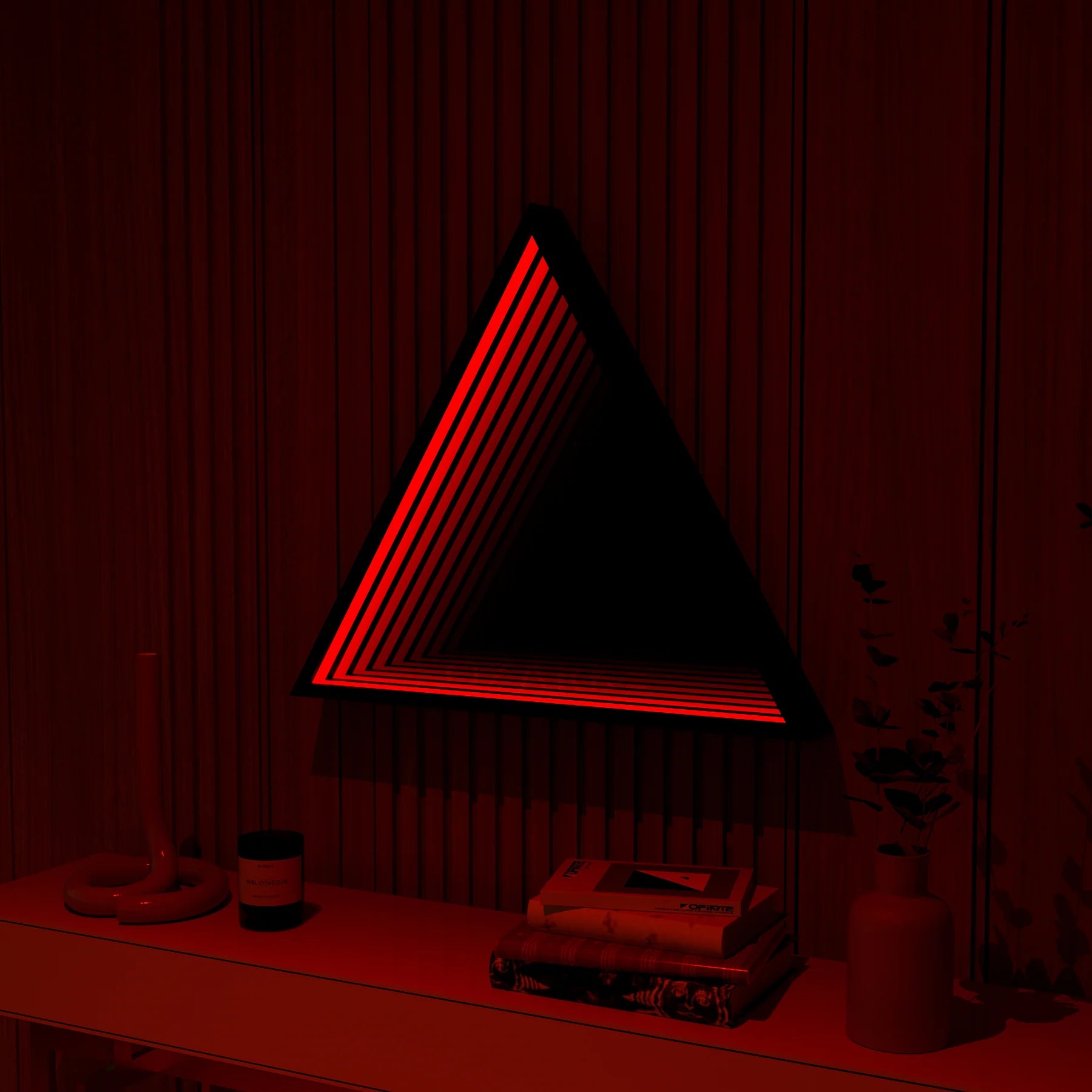 Triangle Infinity Mirror Mirror Interior Moderna