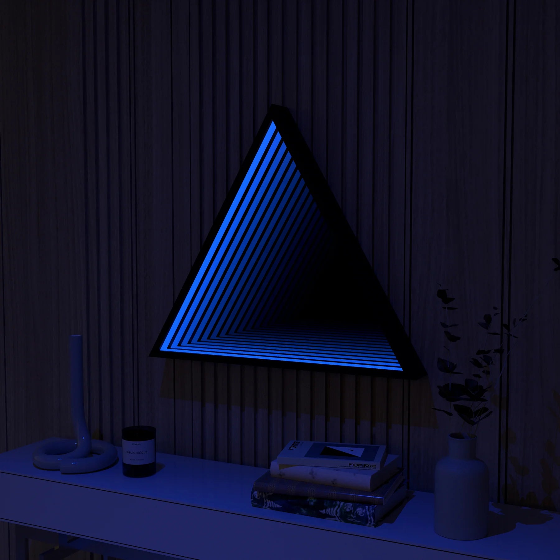 Triangle Infinity Mirror Mirror Interior Moderna