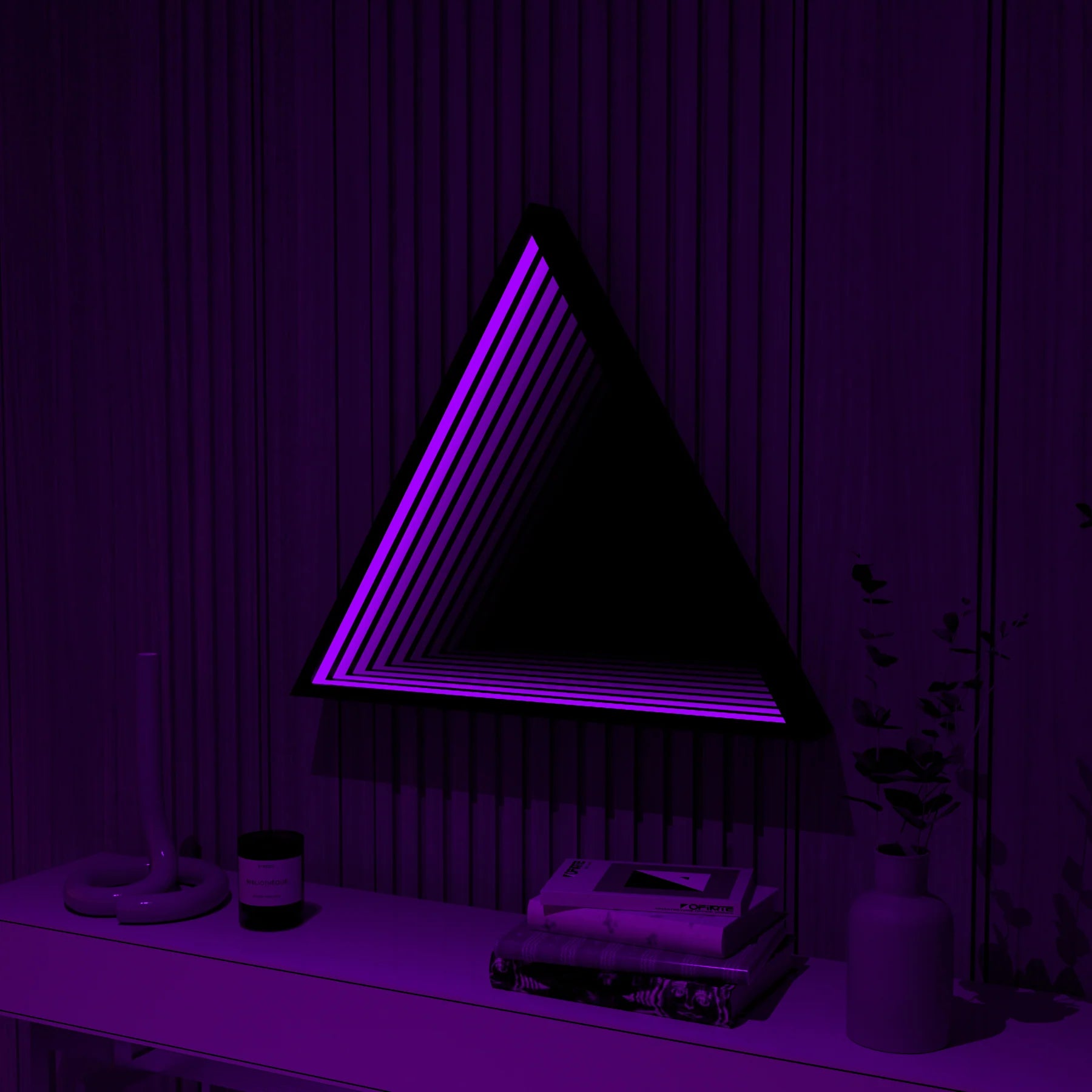 Triangle Infinity Mirror Mirror Interior Moderna