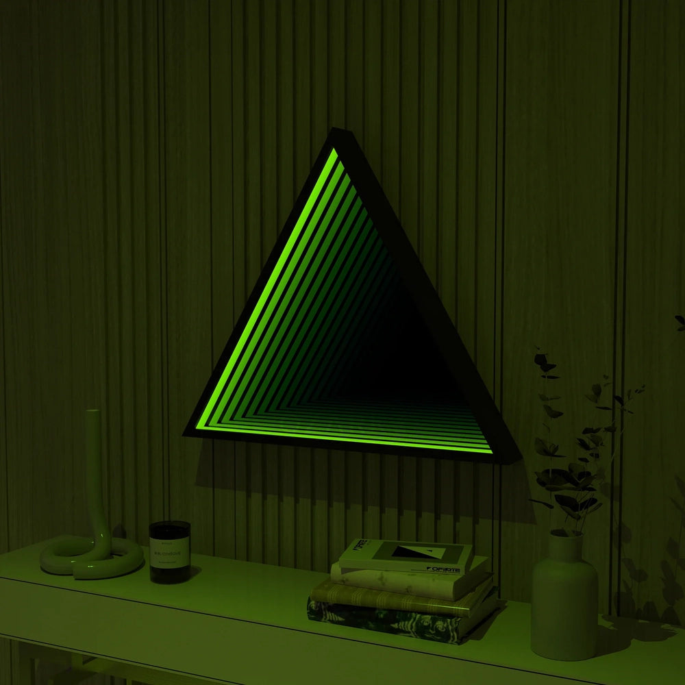 Triangle Infinity Mirror Mirror Interior Moderna