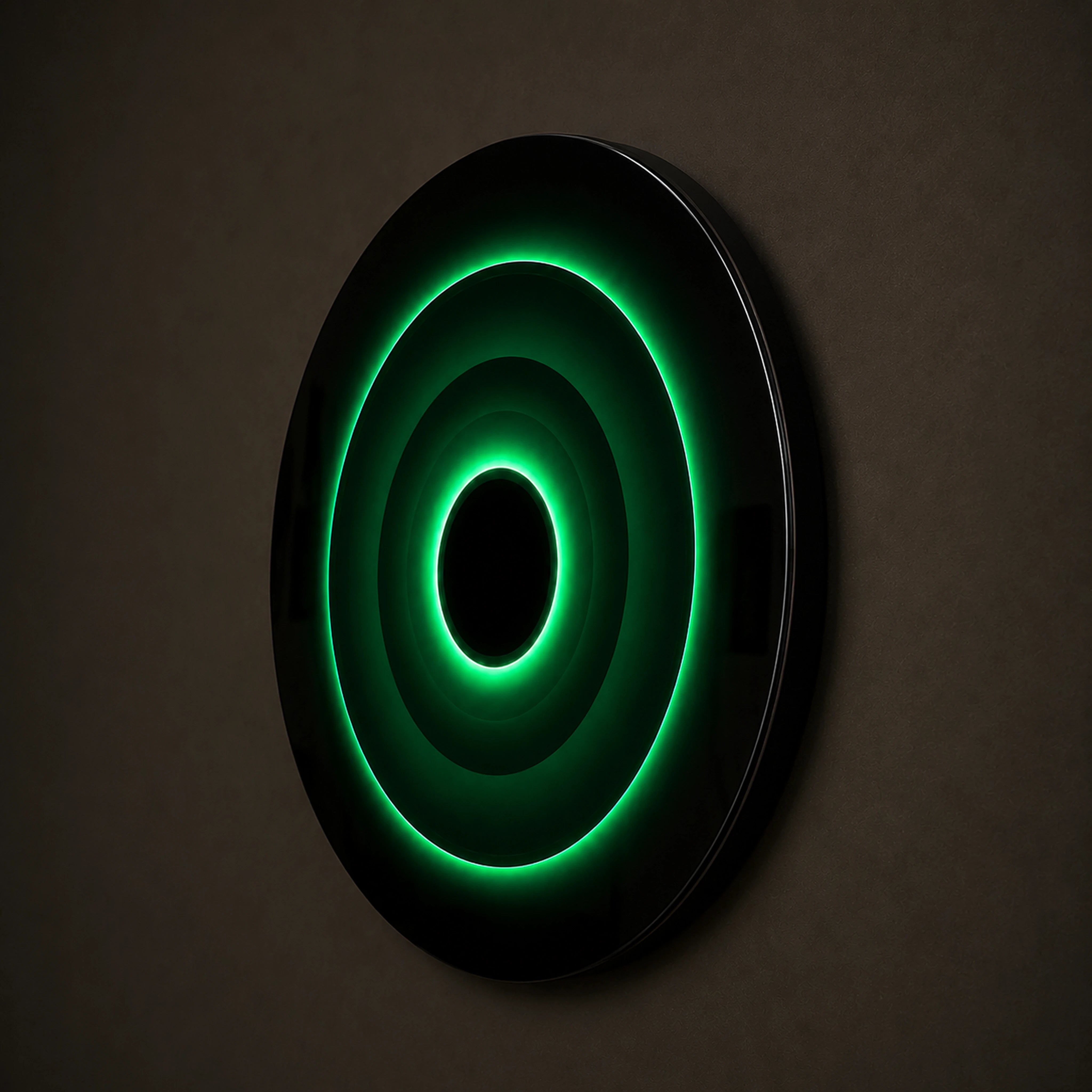 Triple Eclipse Radiance | Verdant Halo Wall Art Interior Moderna