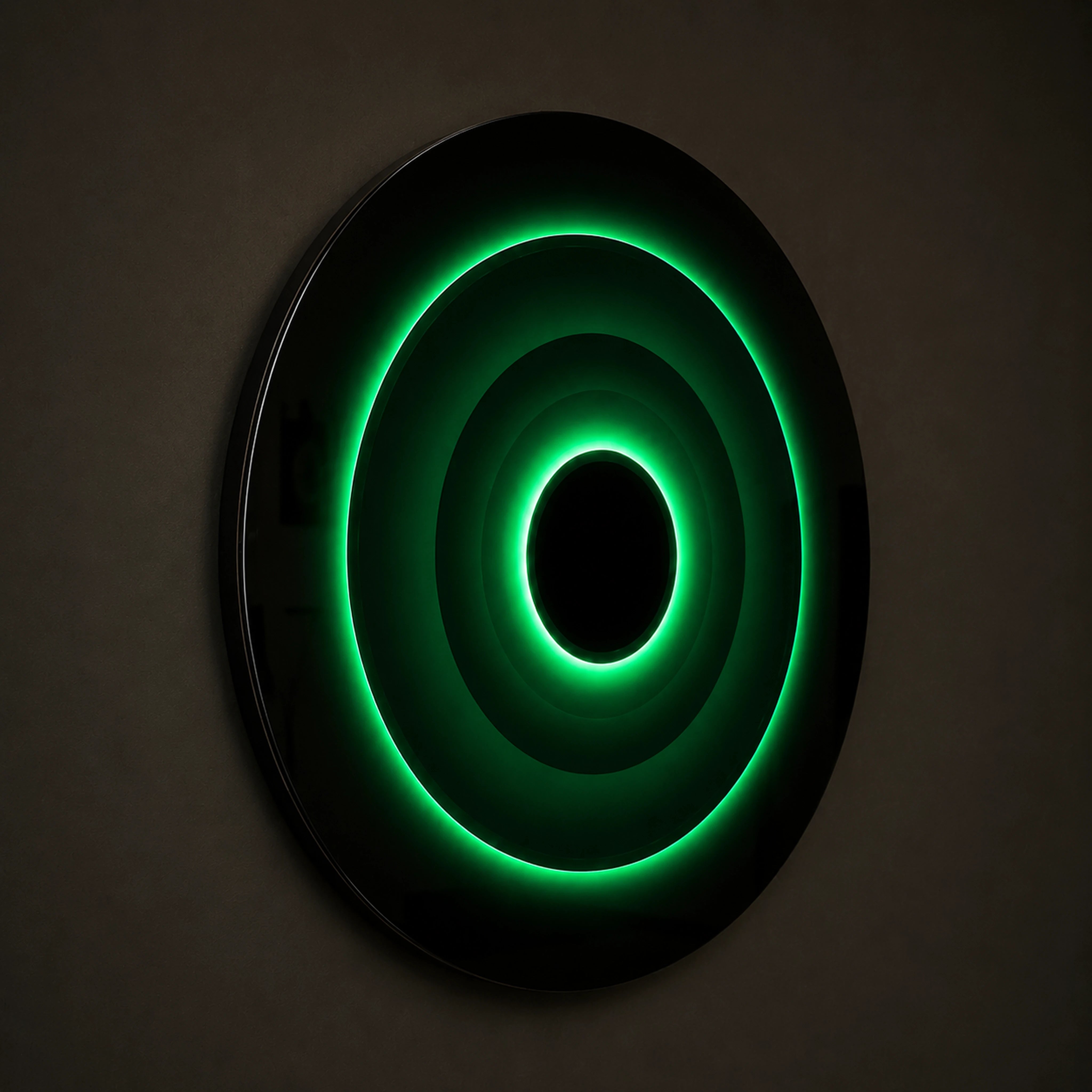 Triple Eclipse Radiance | Verdant Halo Wall Art Interior Moderna
