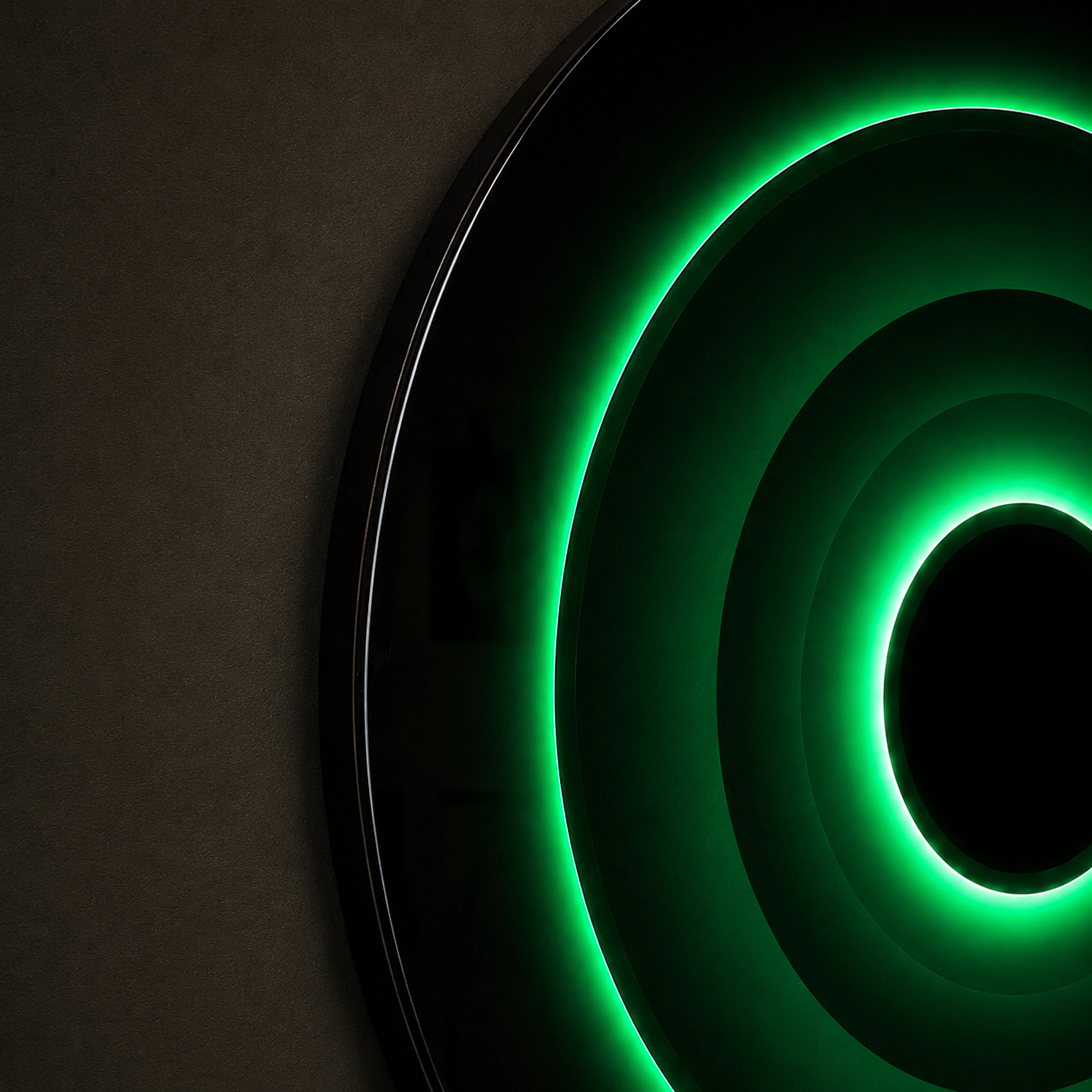 Triple Eclipse Radiance | Verdant Halo Wall Art Interior Moderna