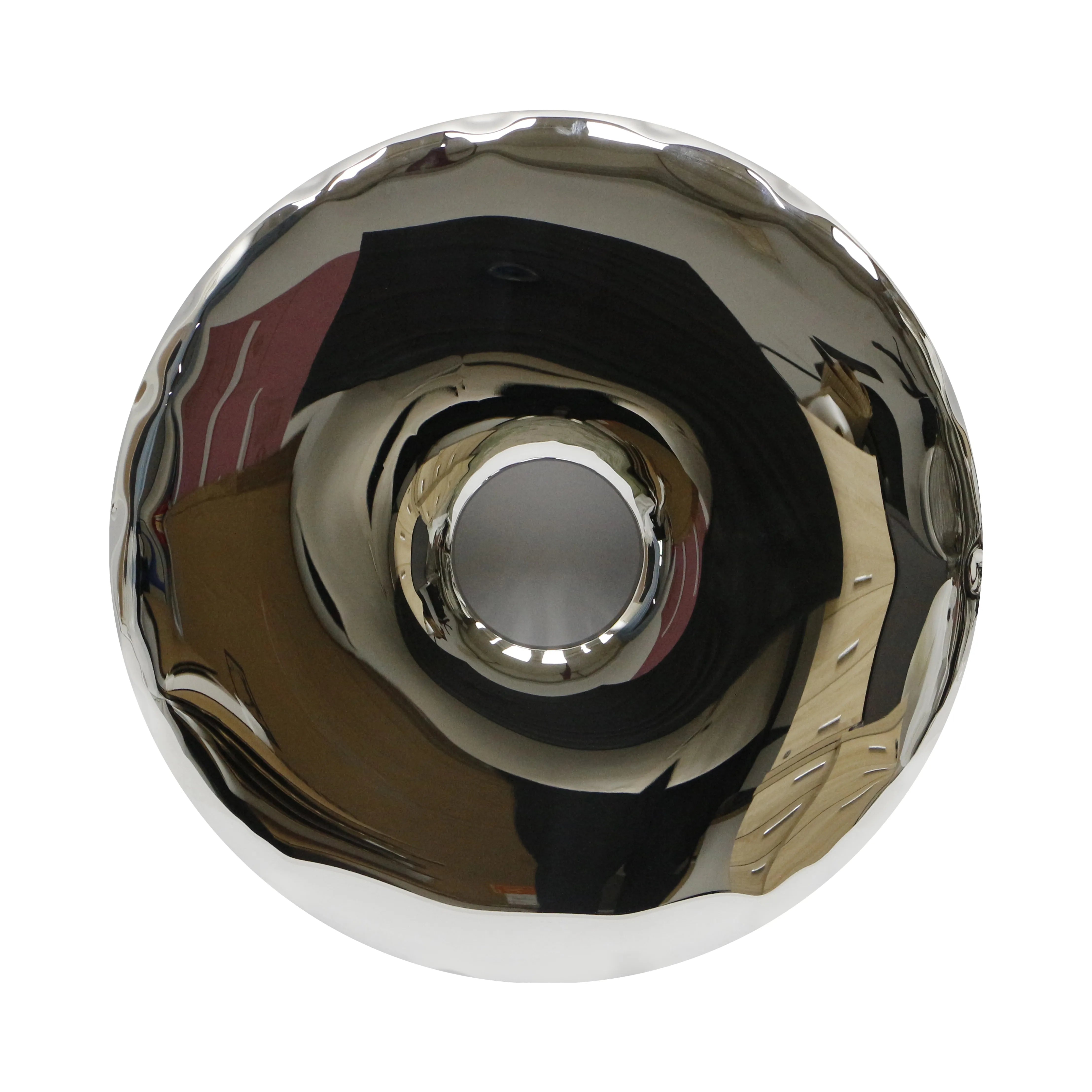 Chrome Ballon Ring Wall Sculpture Mirror Interior Moderna