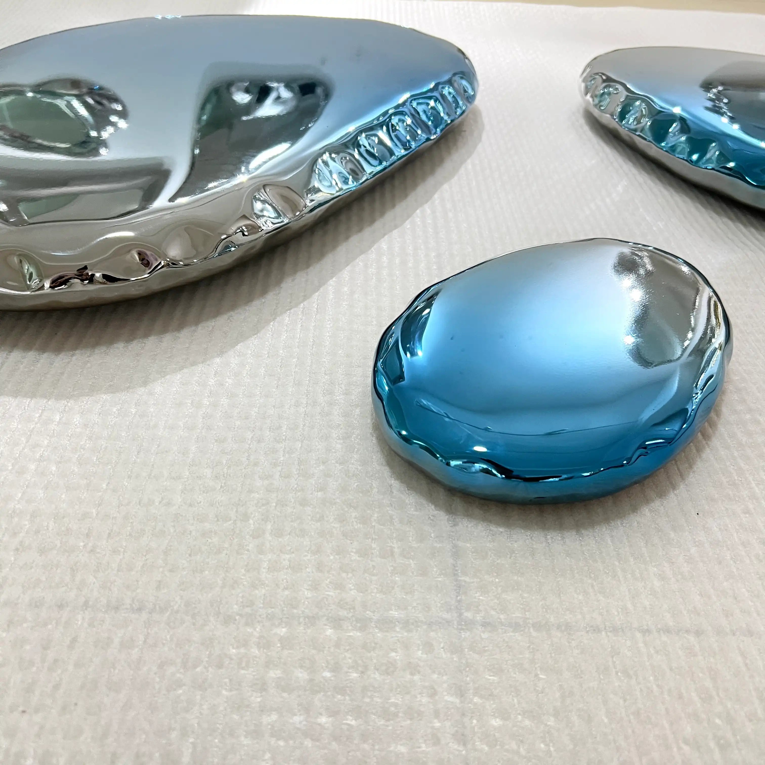 Chrome Bubbles Wall Art Interior Moderna