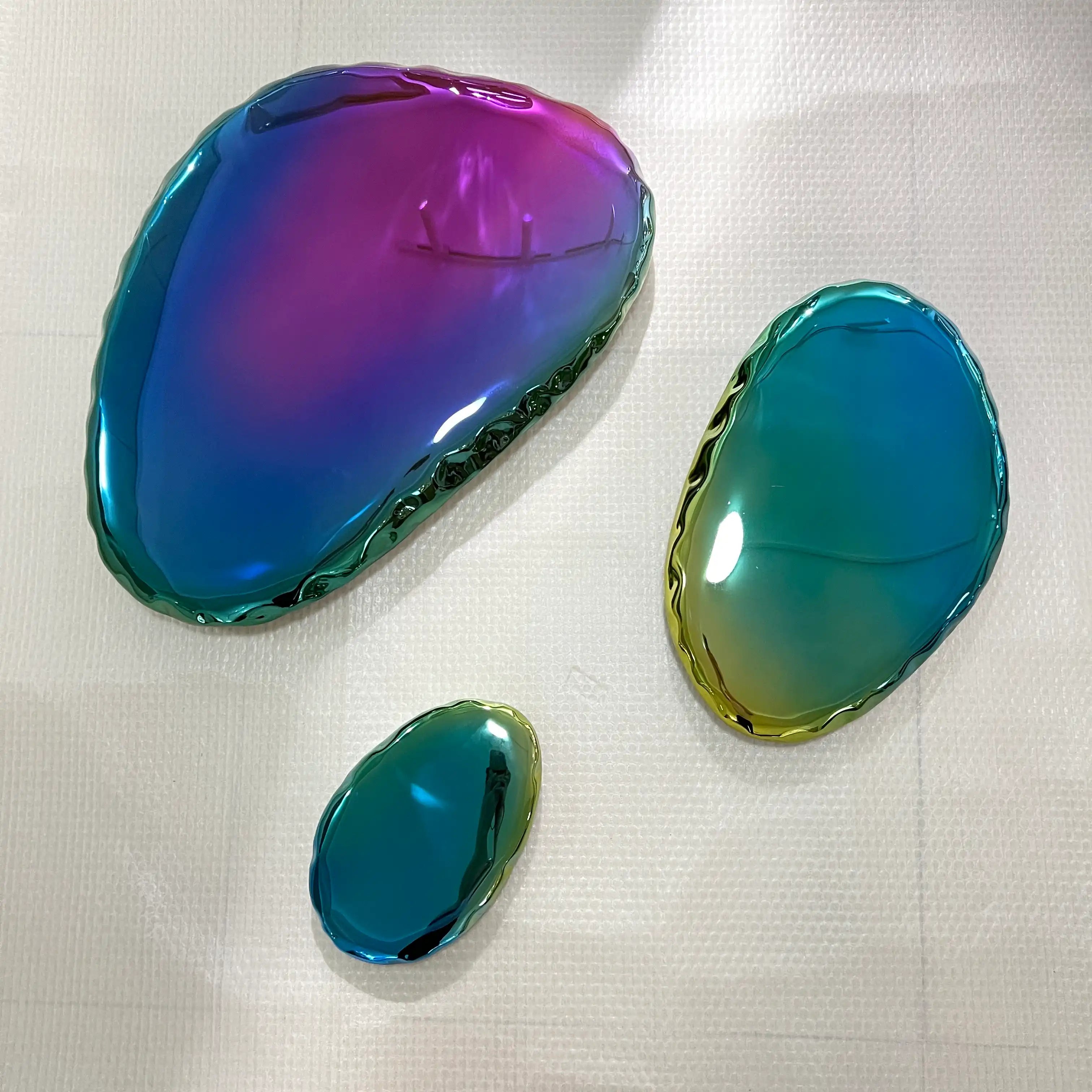 Chrome Bubbles Wall Art Interior Moderna