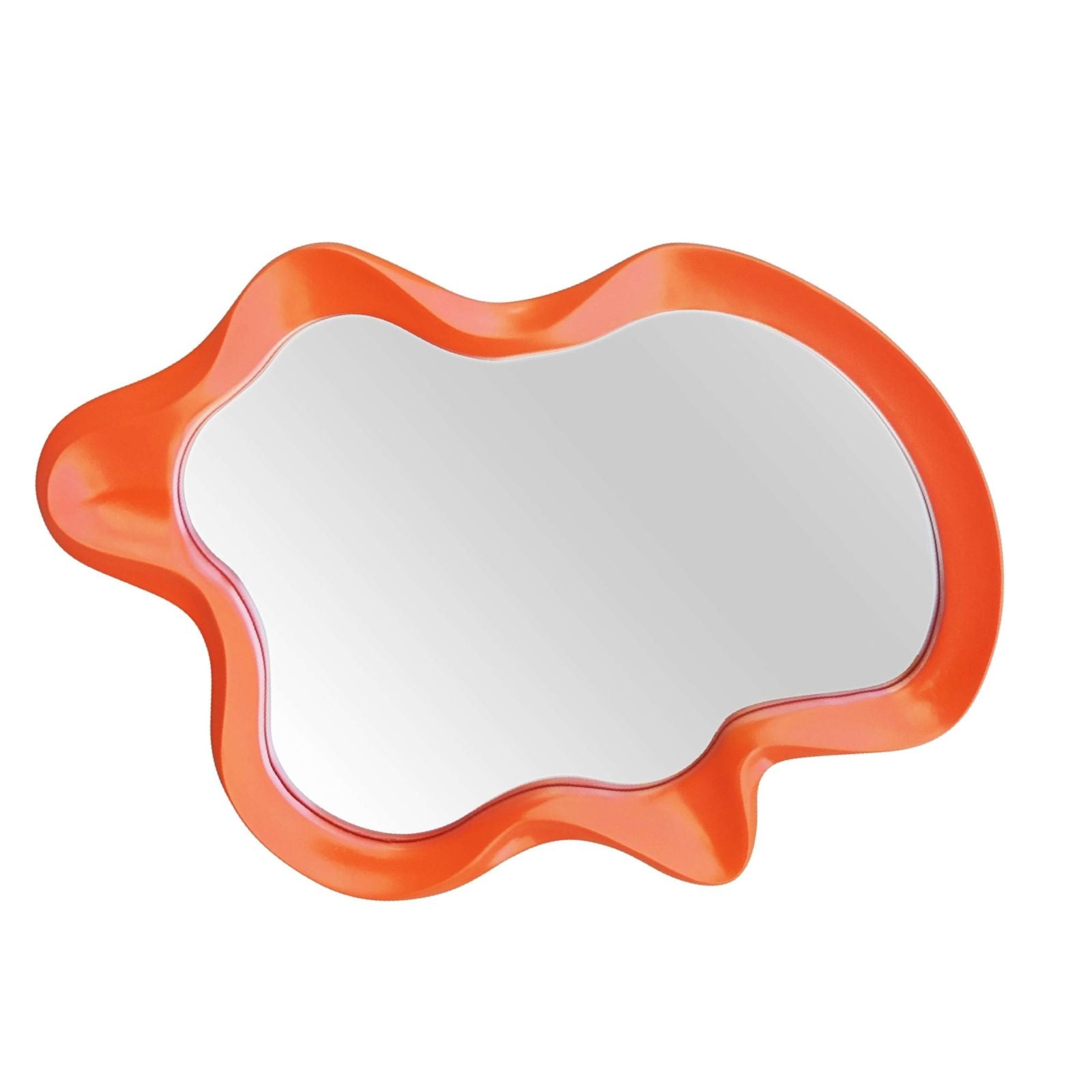 Irregular Wave Mirror Mirror Interior Moderna Orange  