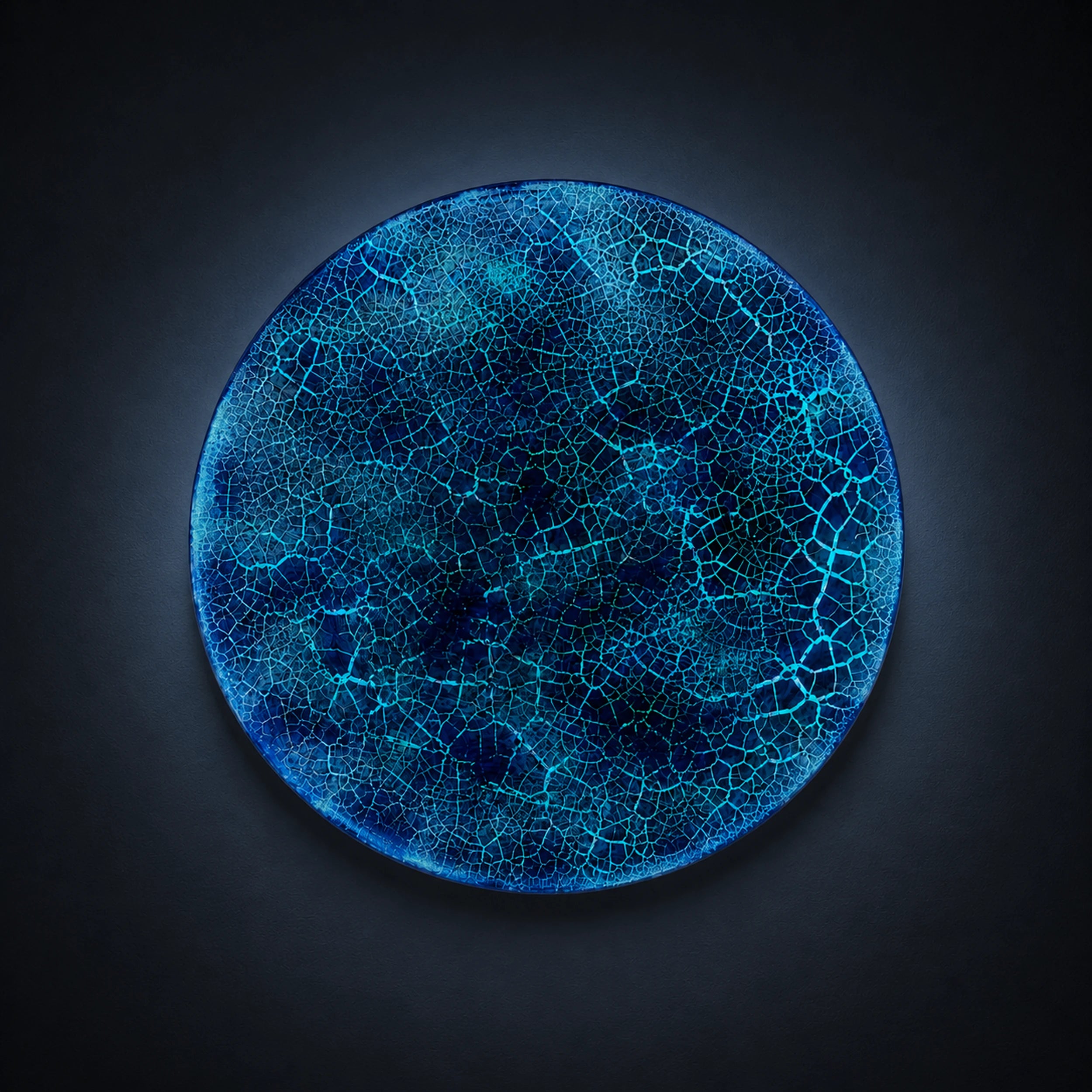 Where Matter Breaks | Fractured Ice Wall Art Interior Moderna