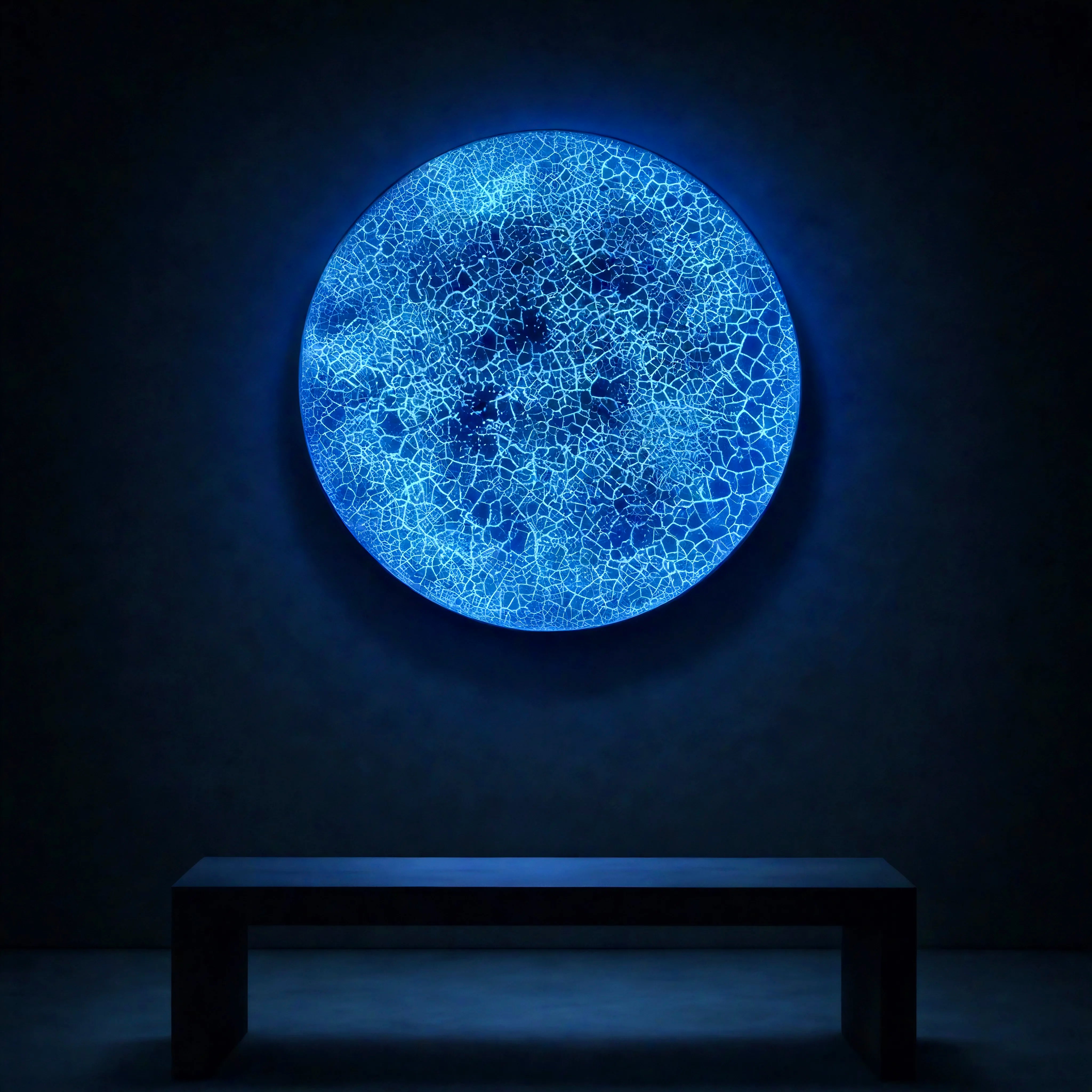 Where Matter Breaks | Fractured Ice Wall Art Jianzhi Medium