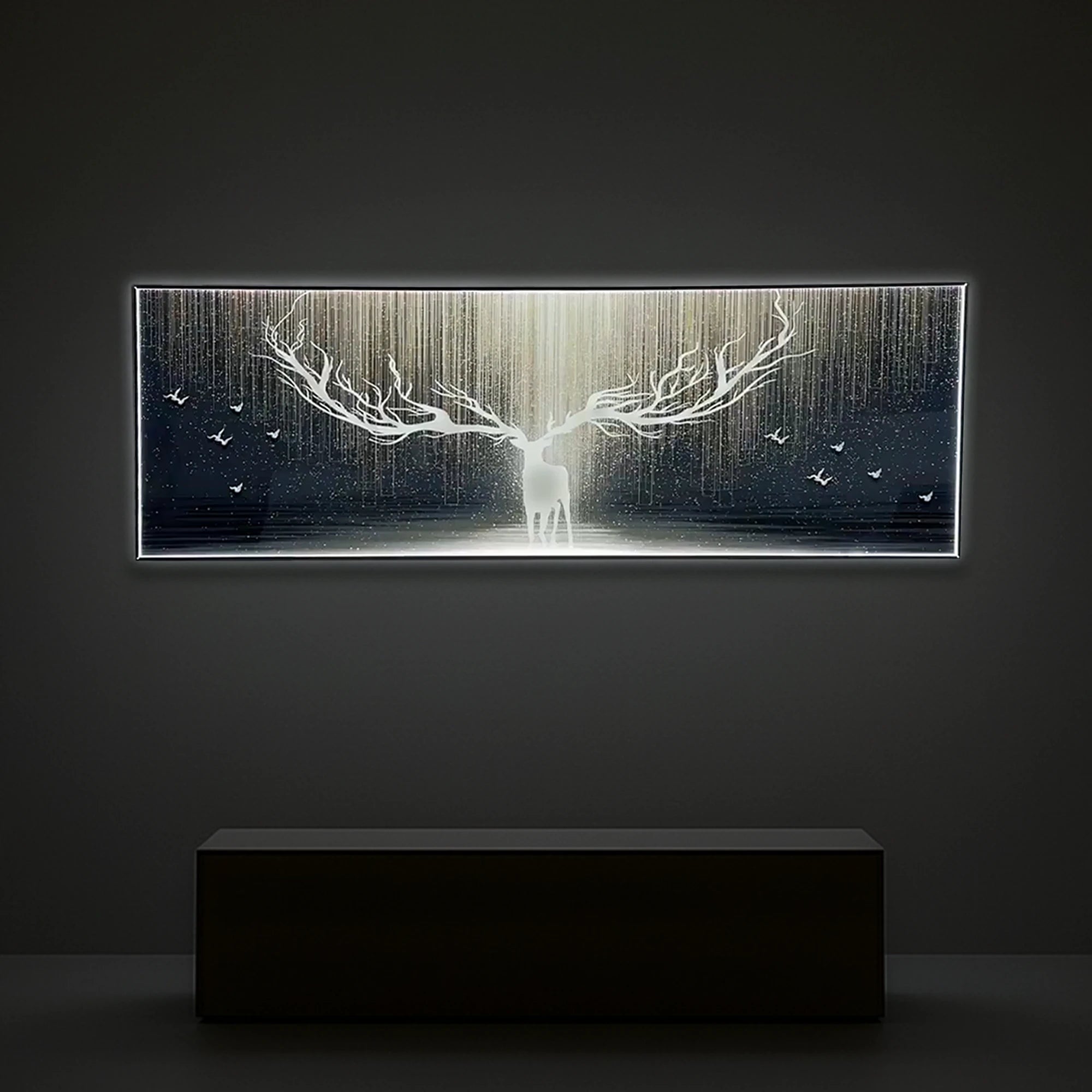 Starlit Elk Wall Art Interior Moderna