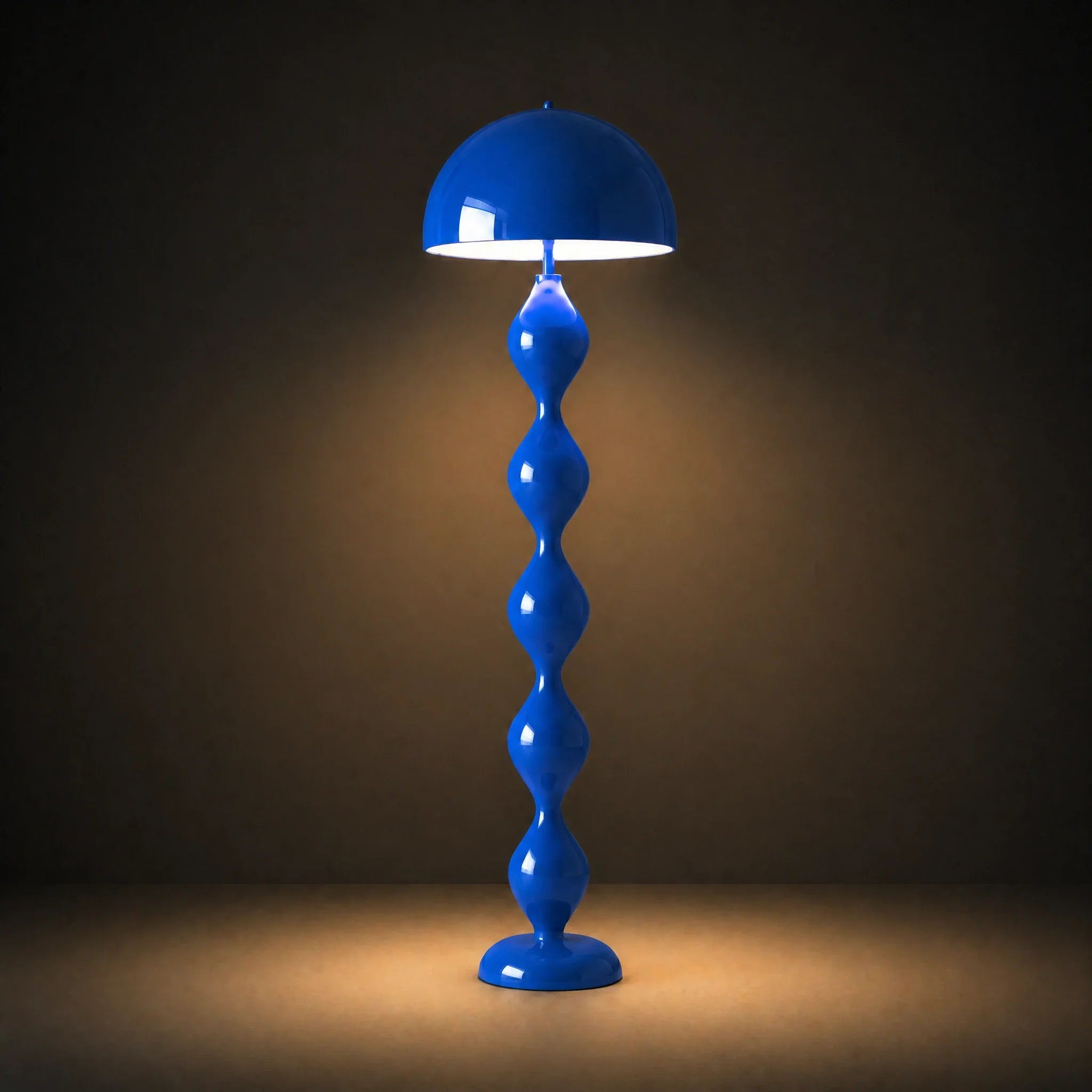 Blue Zara Groove Floor Lamp — view 2