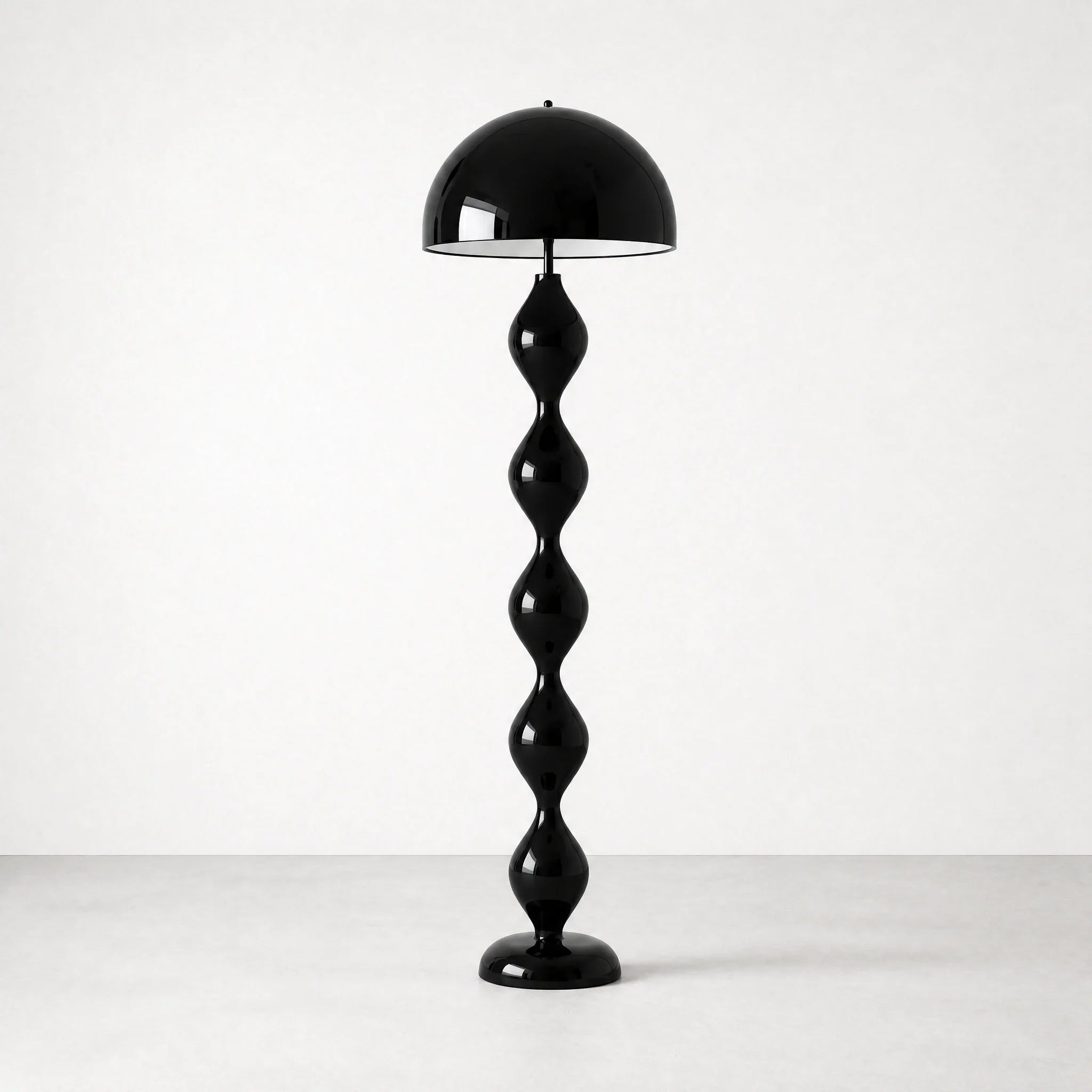 Black Zara Groove Floor Lamp — view 1