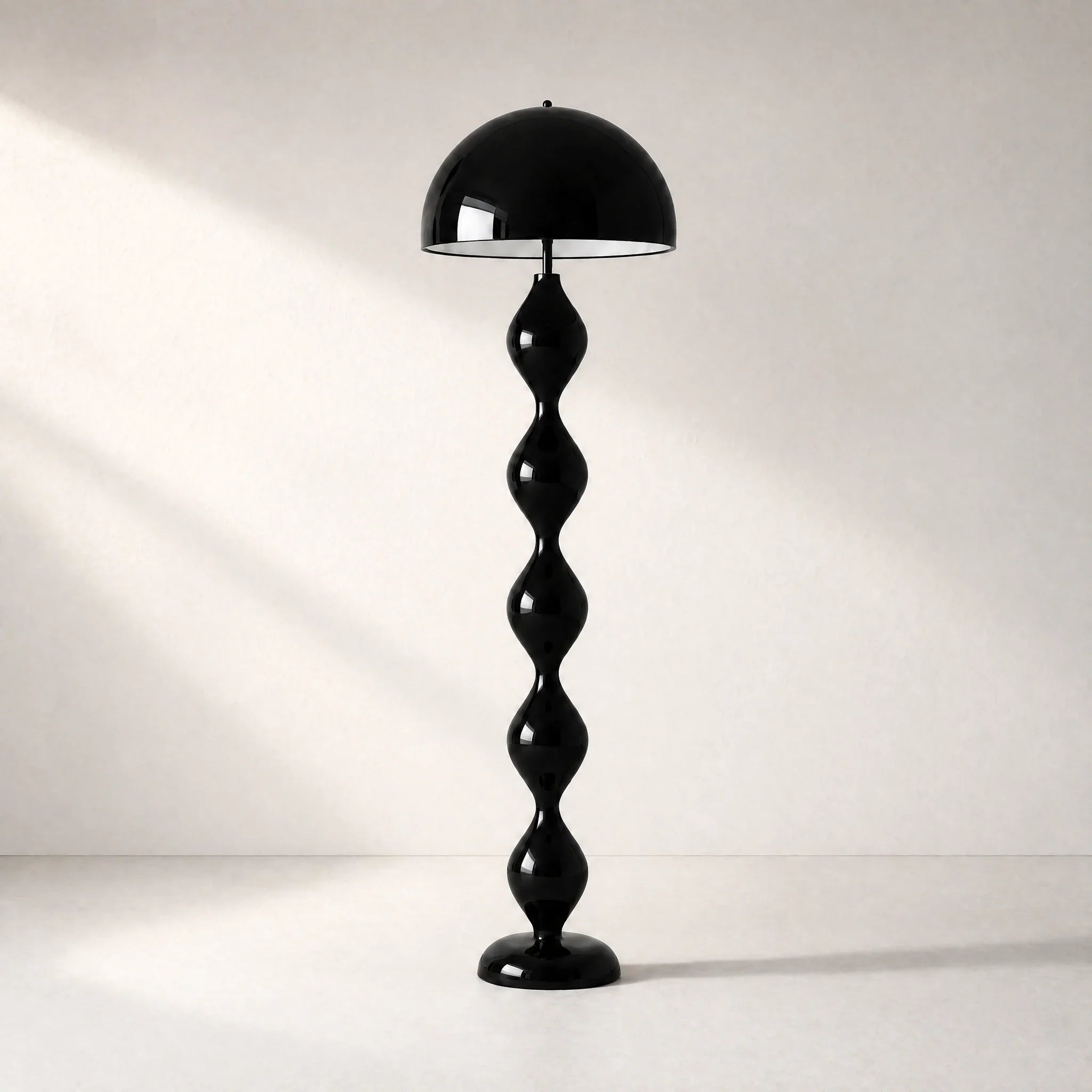 Black Zara Groove Floor Lamp — view 7