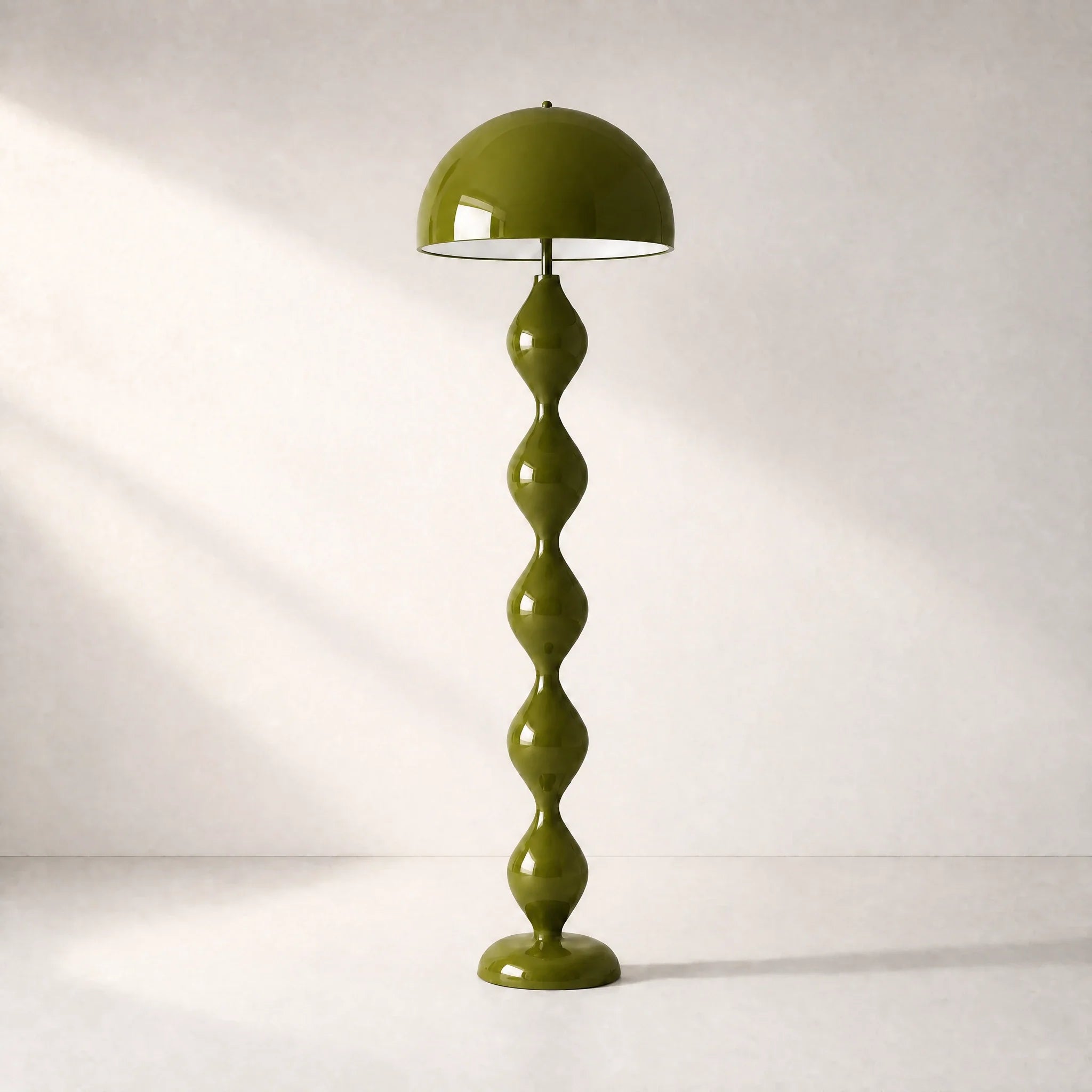 Green Zara Groove Floor Lamp — view 7
