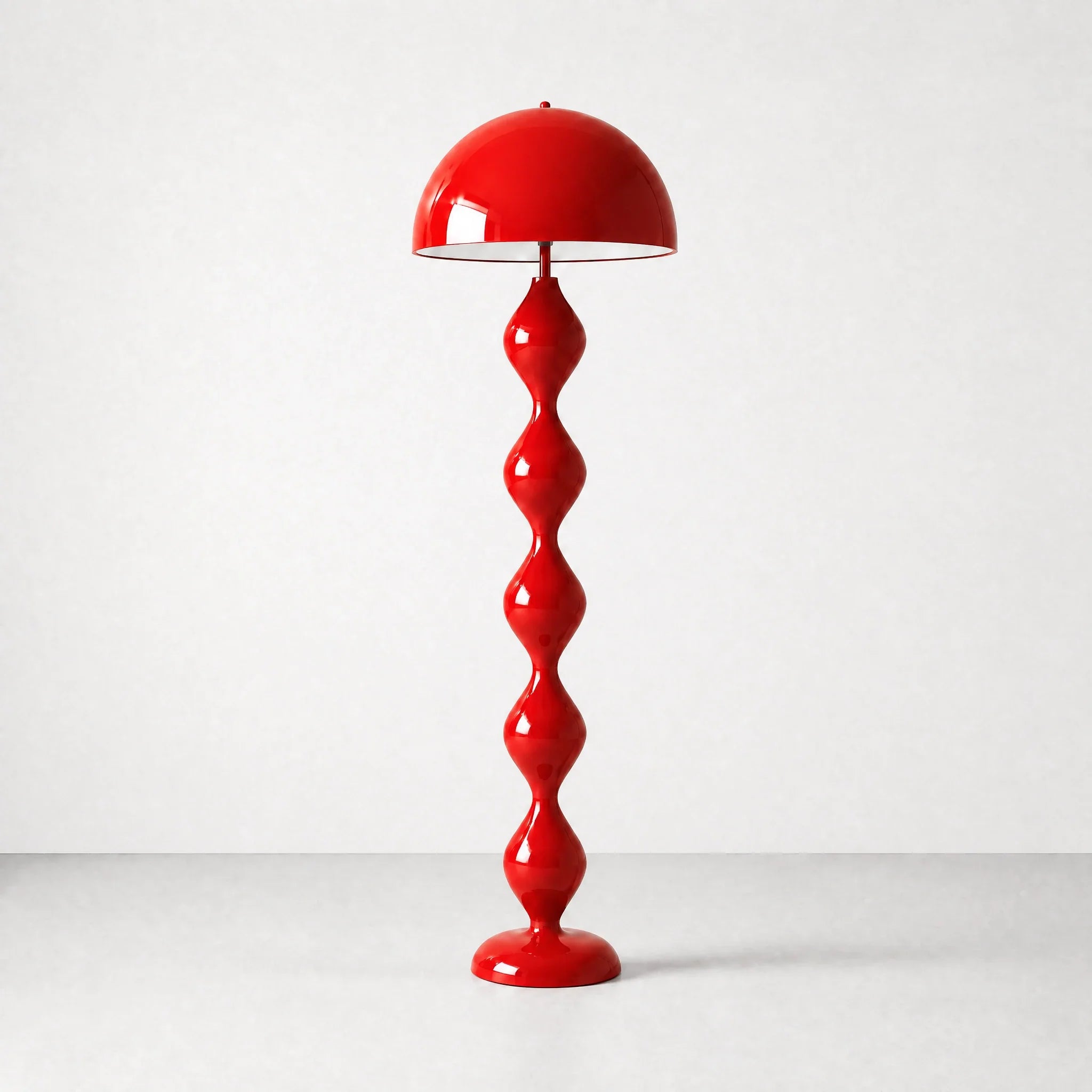 Red Zara Groove Floor Lamp — view 1