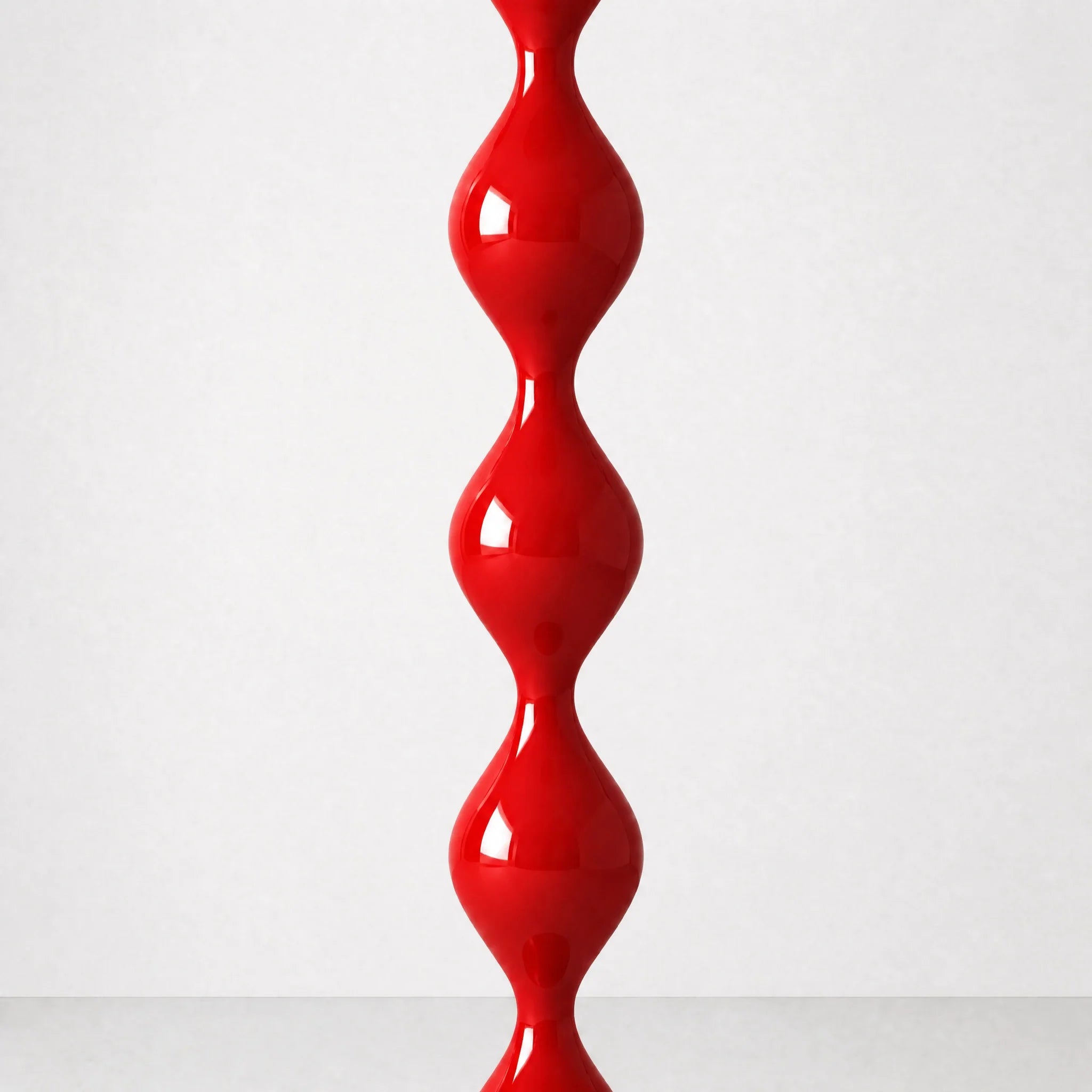 Red Zara Groove Floor Lamp — view 2