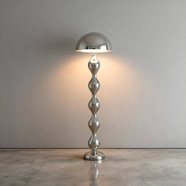 ZaraGrooveFloorLampsilver-