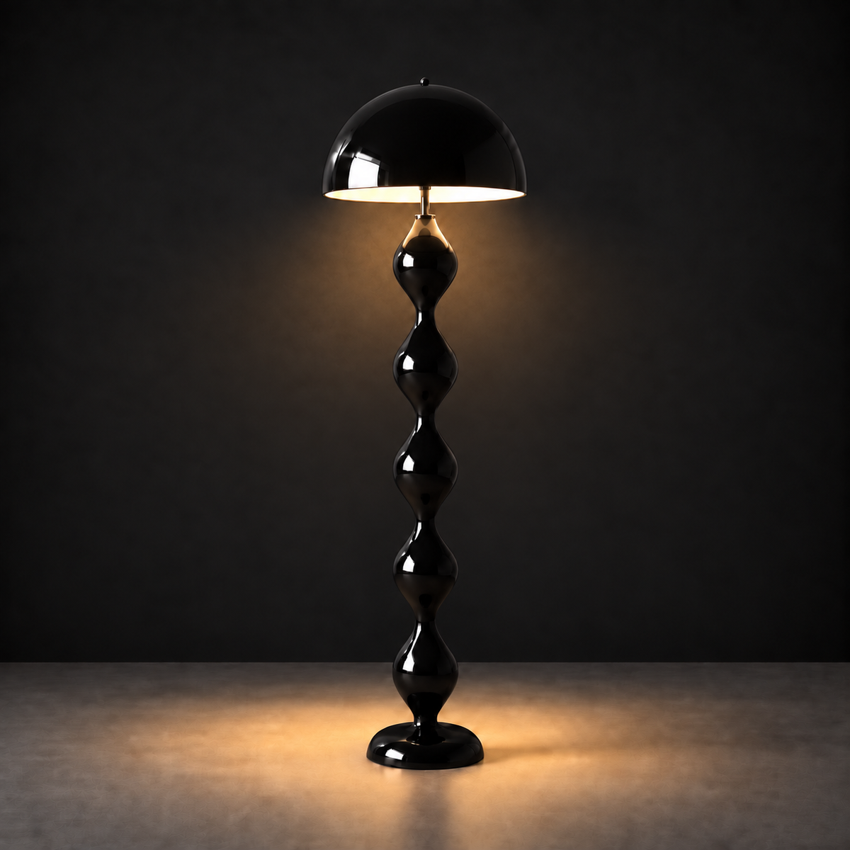 Zara Groove Floor Lamp | Black Lamp Interior Moderna New