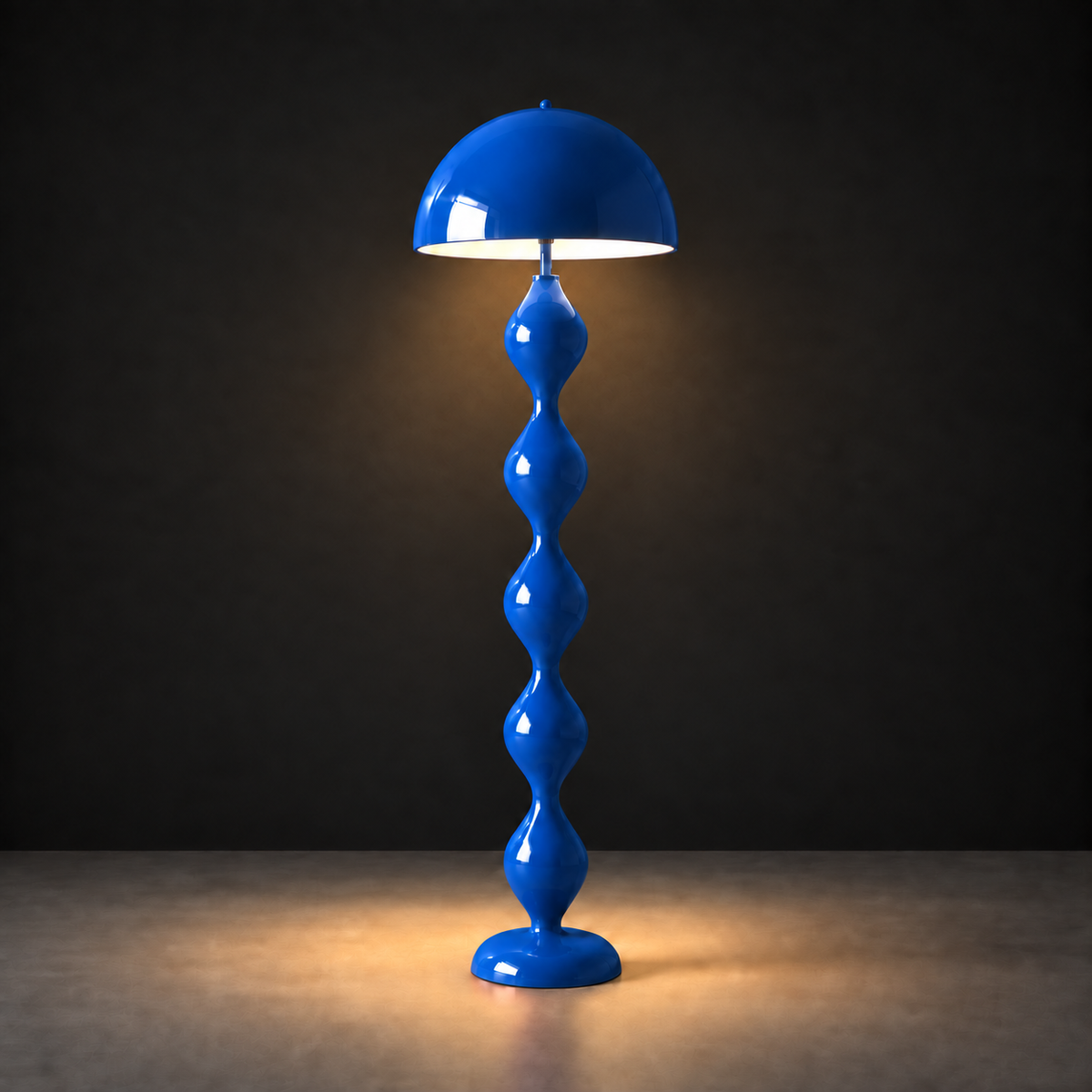 Zara Groove Floor Lamp | Blue Lamp Interior Moderna New