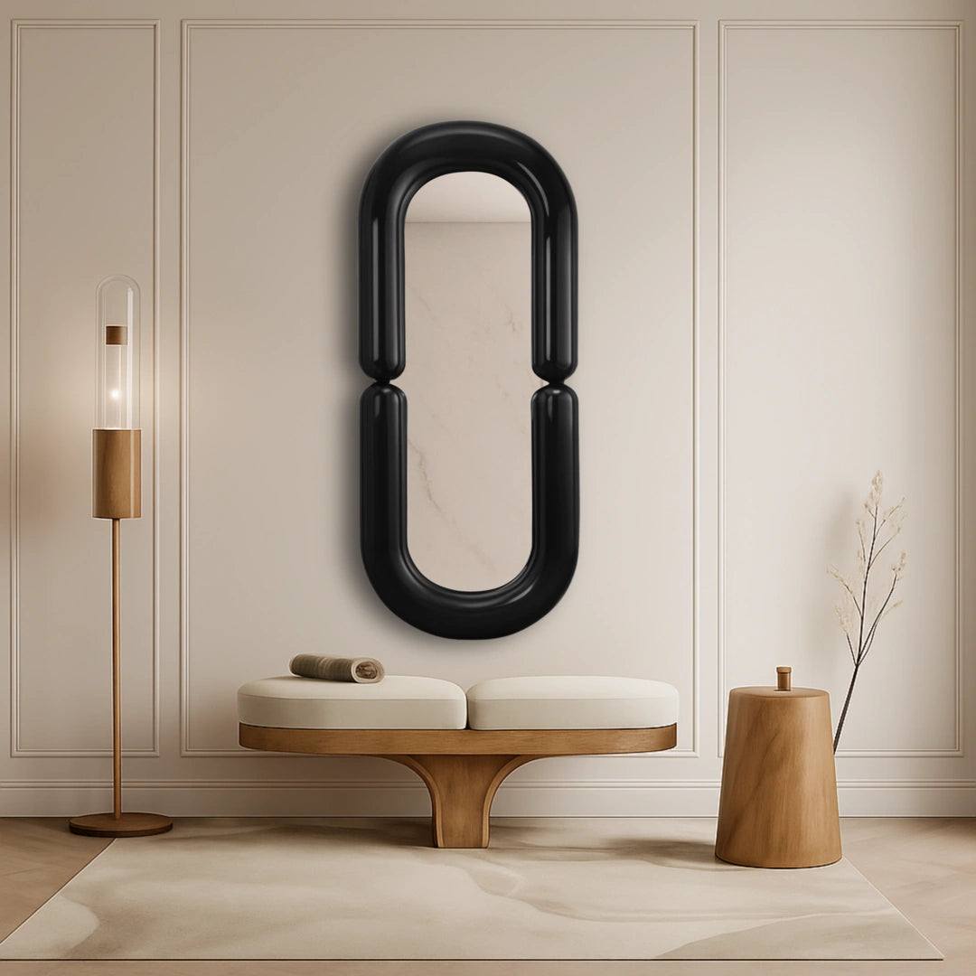 Zodiac Mirror Mirror Interior Moderna Large Black