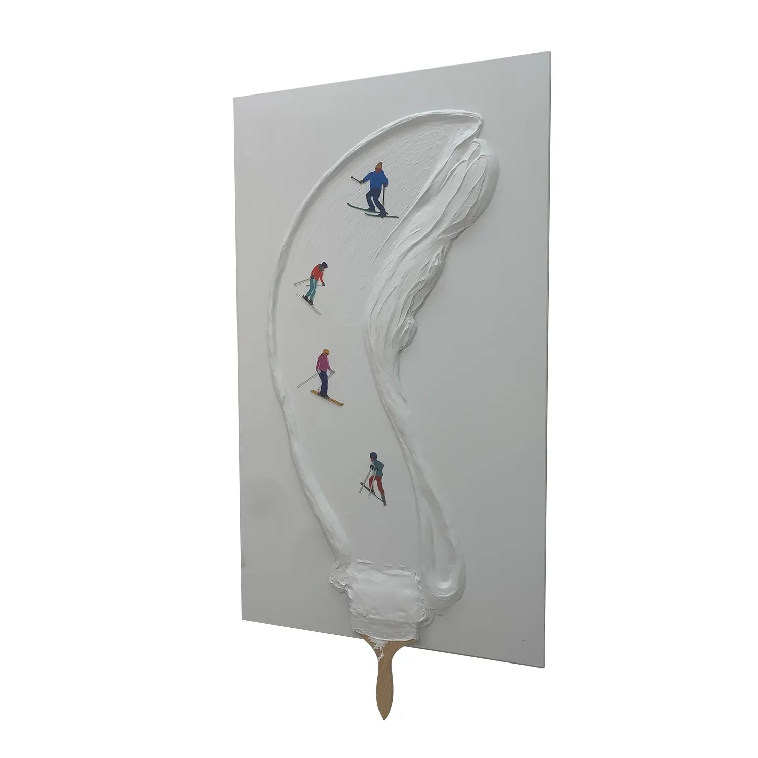 Snowy Strokes Wall Art Interior Moderna