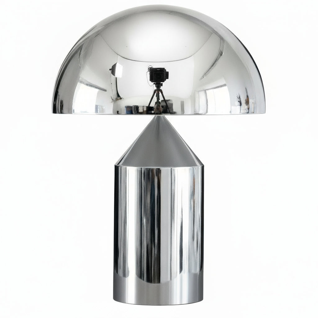 Atollo Style Lamp Lamp Interior Moderna Chrome Silver Medium