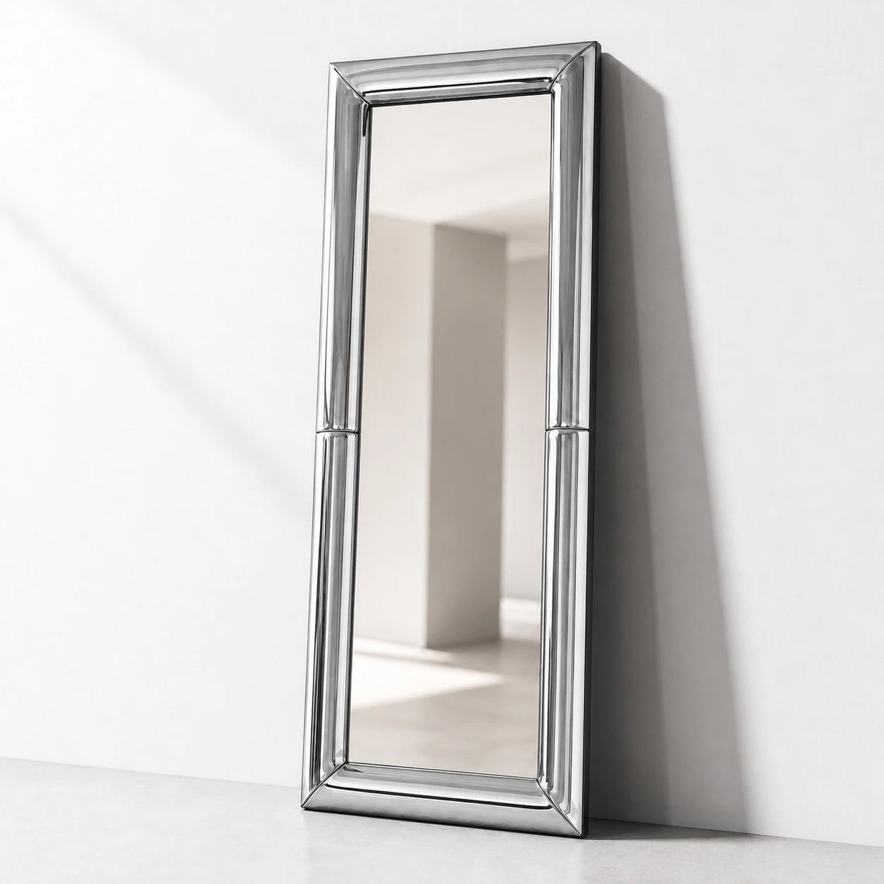 Atrium Floor Mirror from the left oblique angle