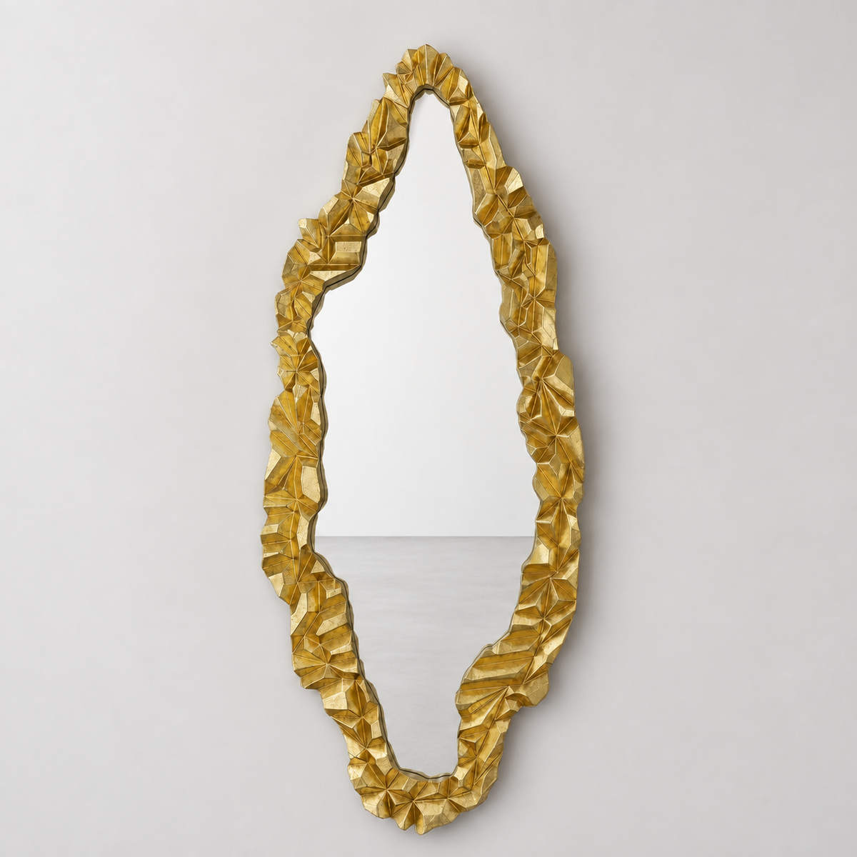 Aurelian Gold Leaf Mirror Mirror Interior Moderna Large New