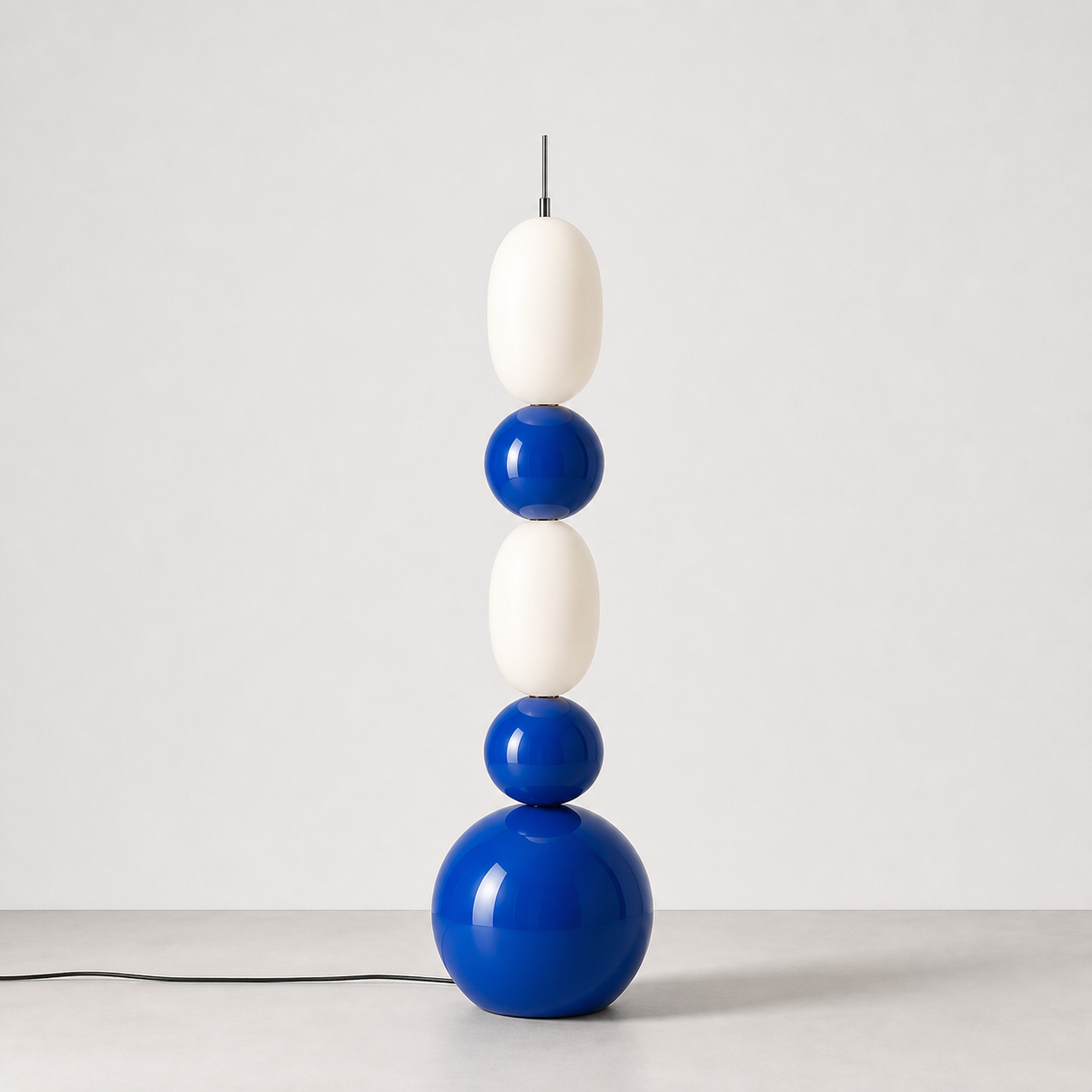 Balansa Skewer Floor Lamp Lamp Interior Moderna Gloss Blue New