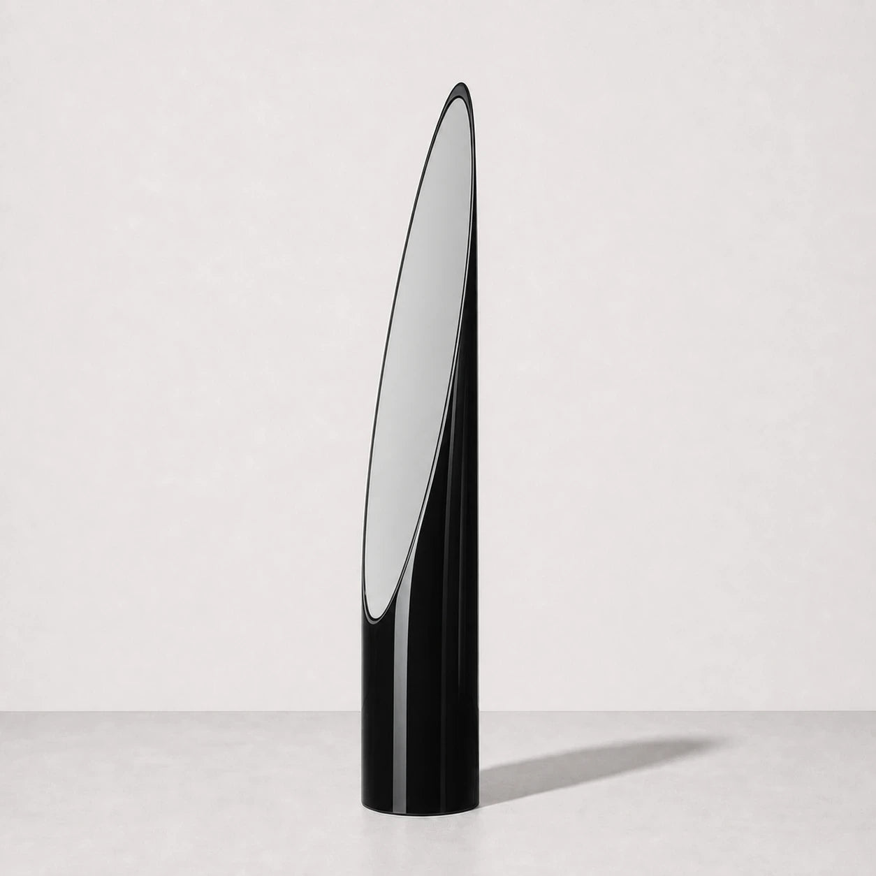 Black Lipstick Mirror, front view — Interior Moderna