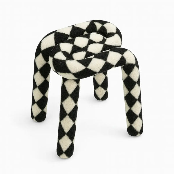 Bold Stool Chair Interior Moderna Black+White (Pre-Order)