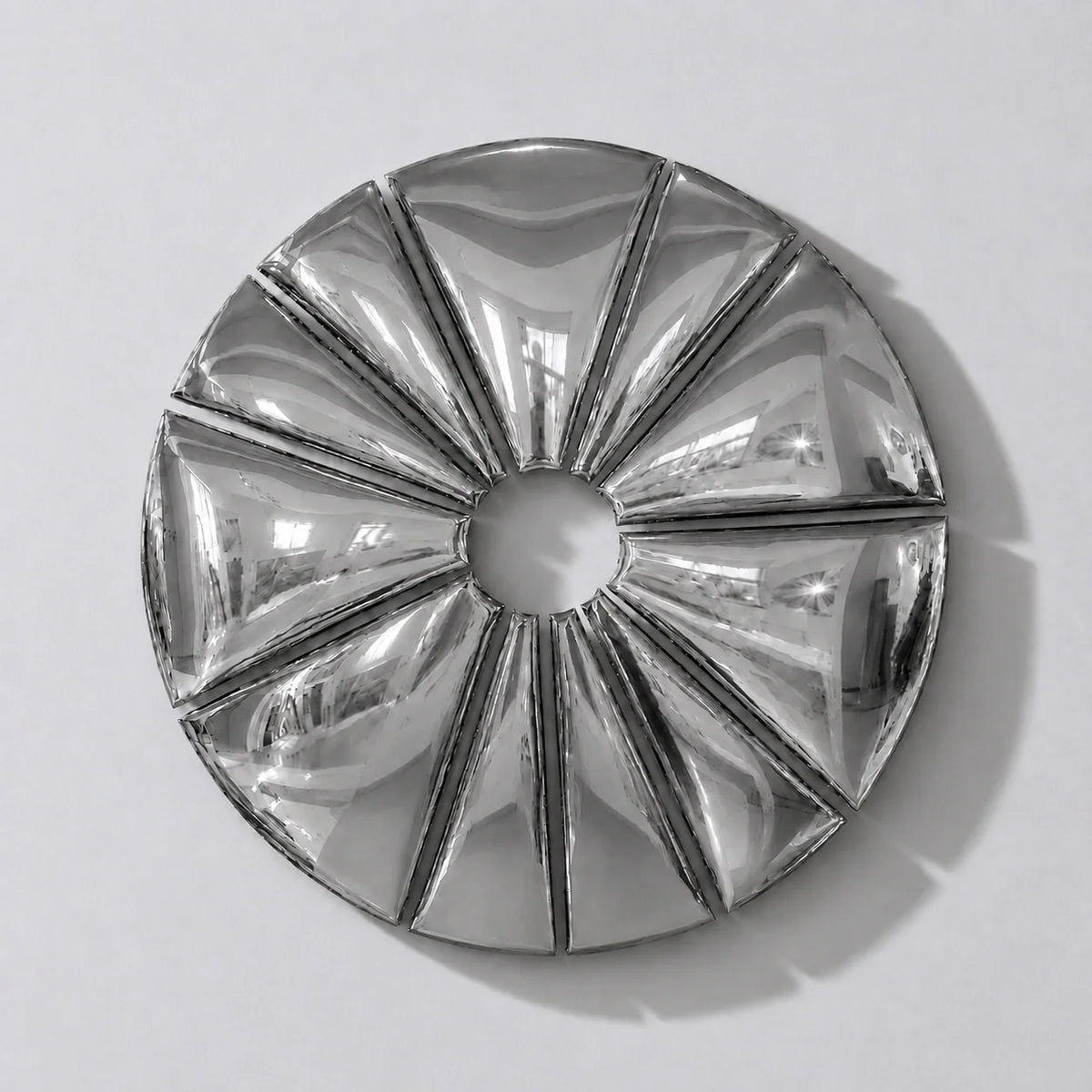 Chrome Continuum | Silver Wall Art Interior Moderna New