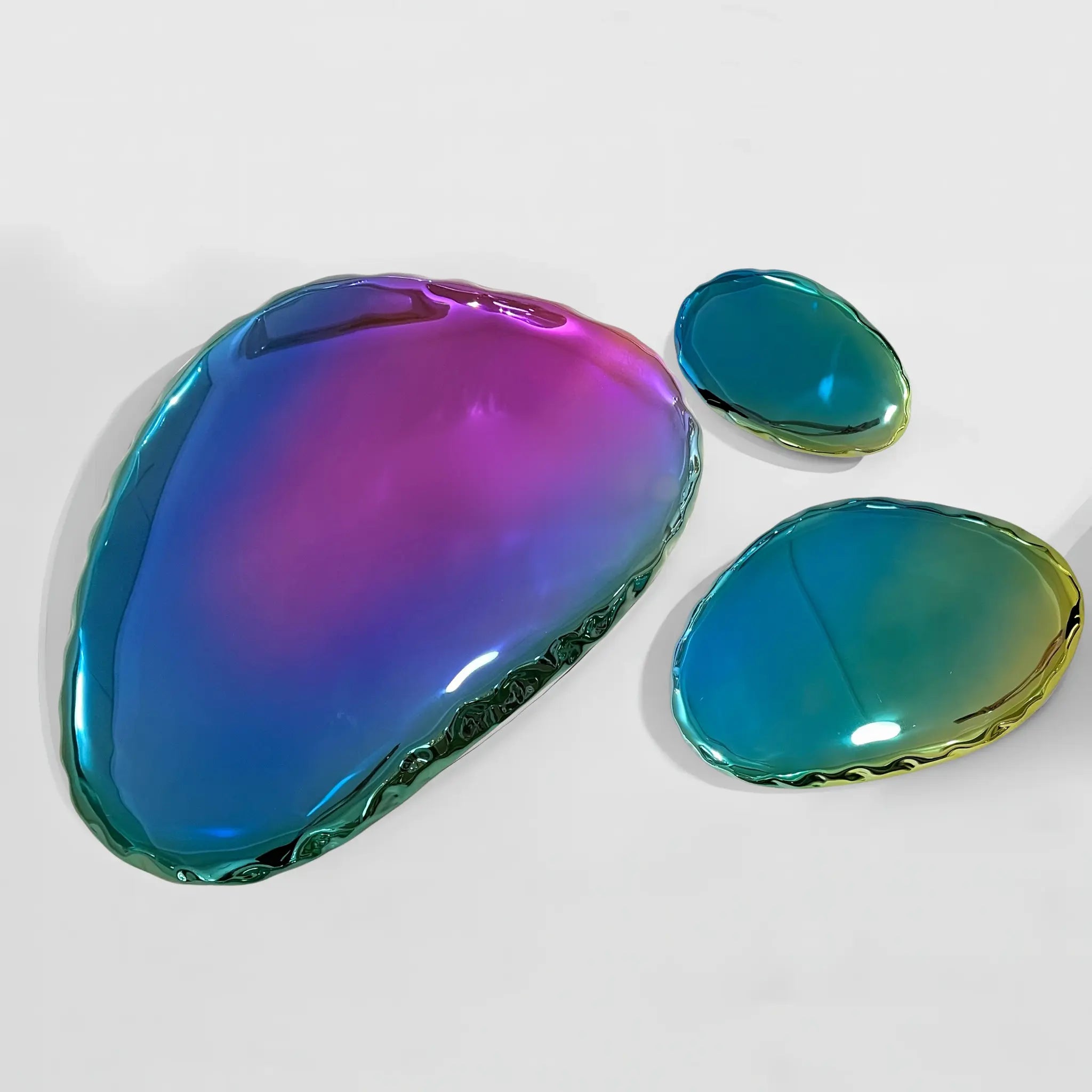 Chrome Bubbles Wall Art Interior Moderna