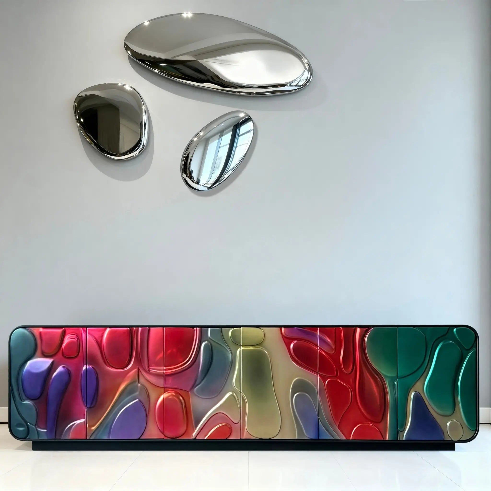Chrome Horizons Wall Art Interior Moderna