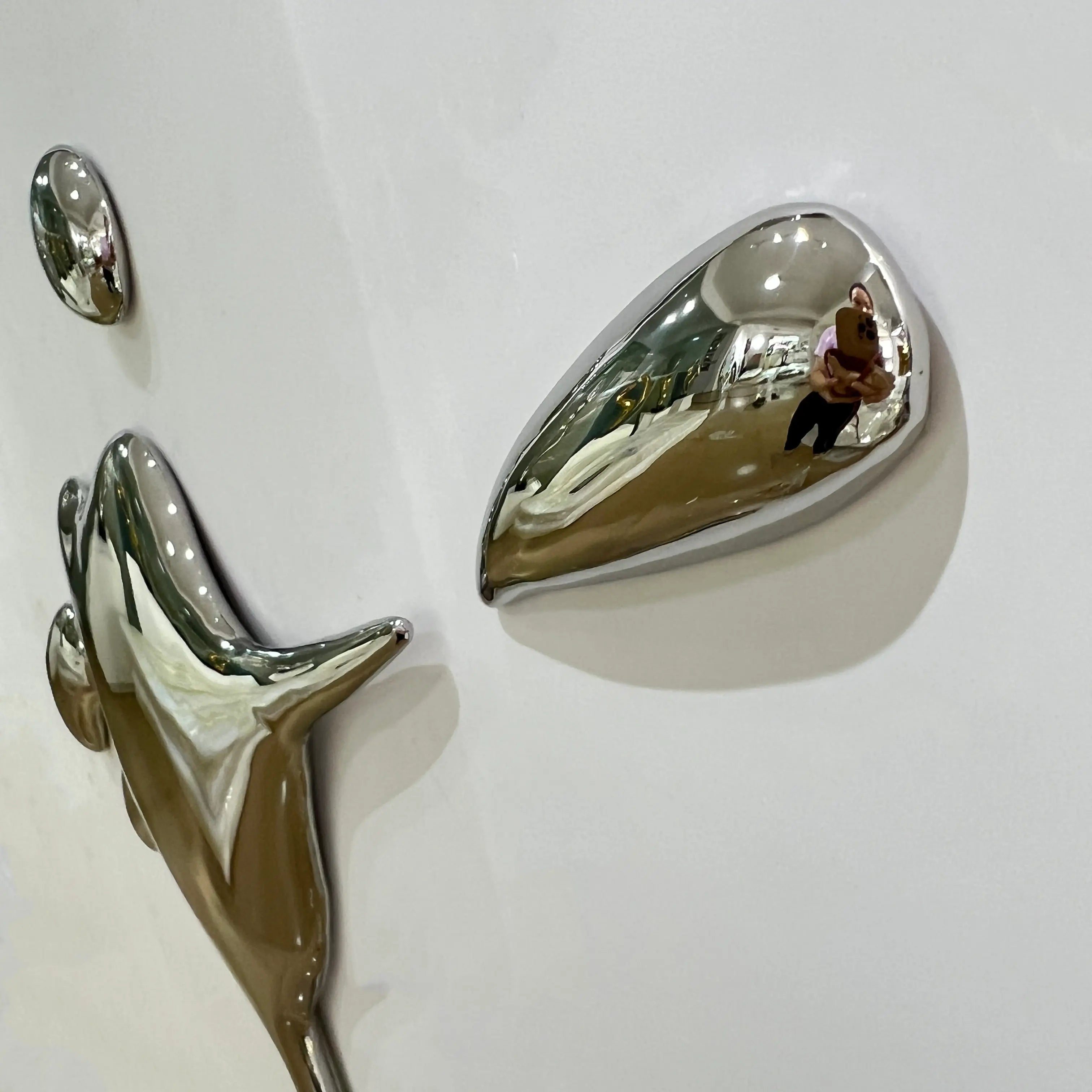 Chrome Splat Wall Art Interior Moderna