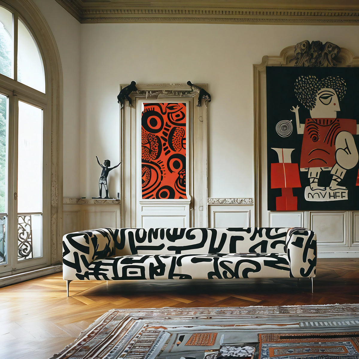 Cipher Sofa | Graphic Architectural Sofa | Interior Moderna