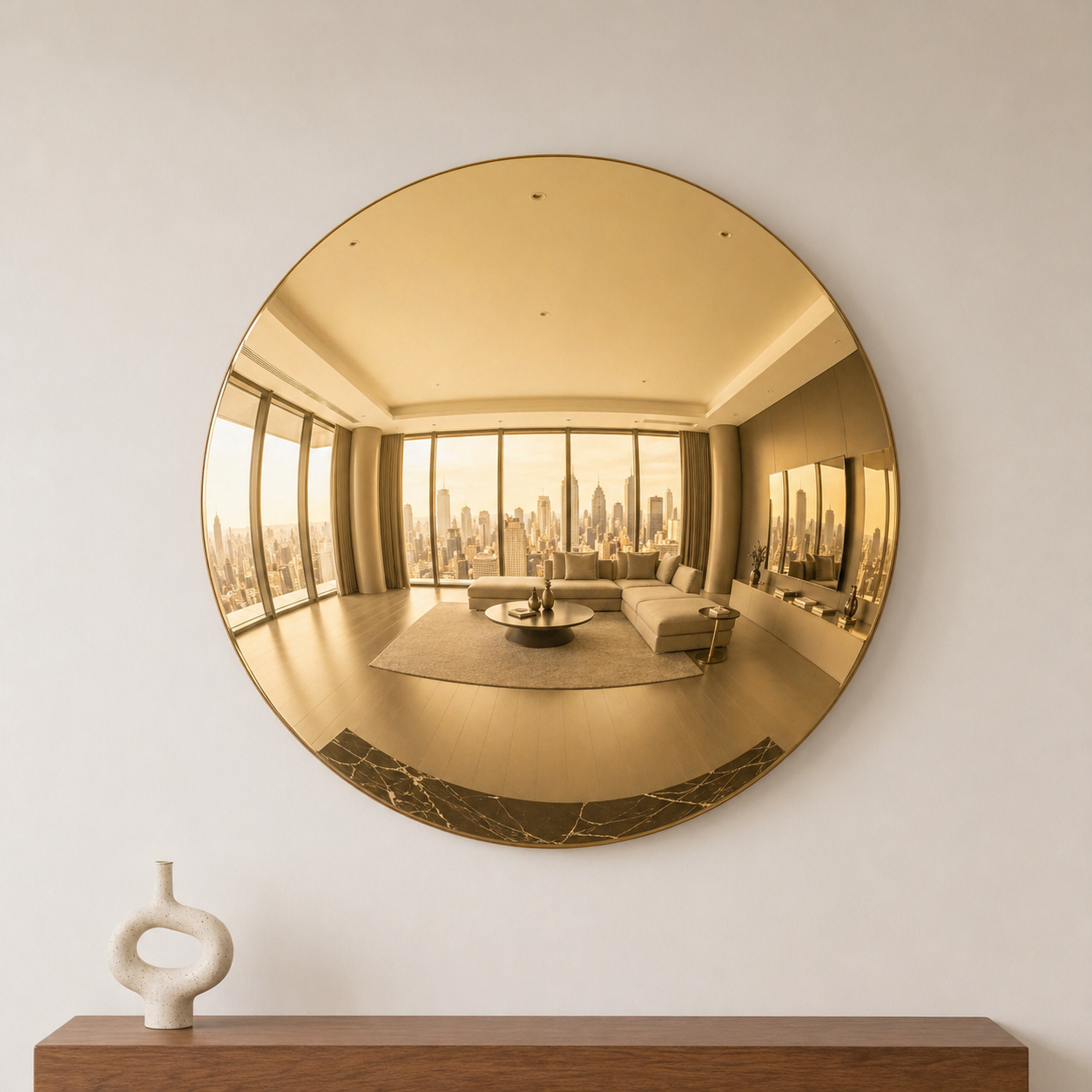 Convex Mirror | Gold Interior Moderna