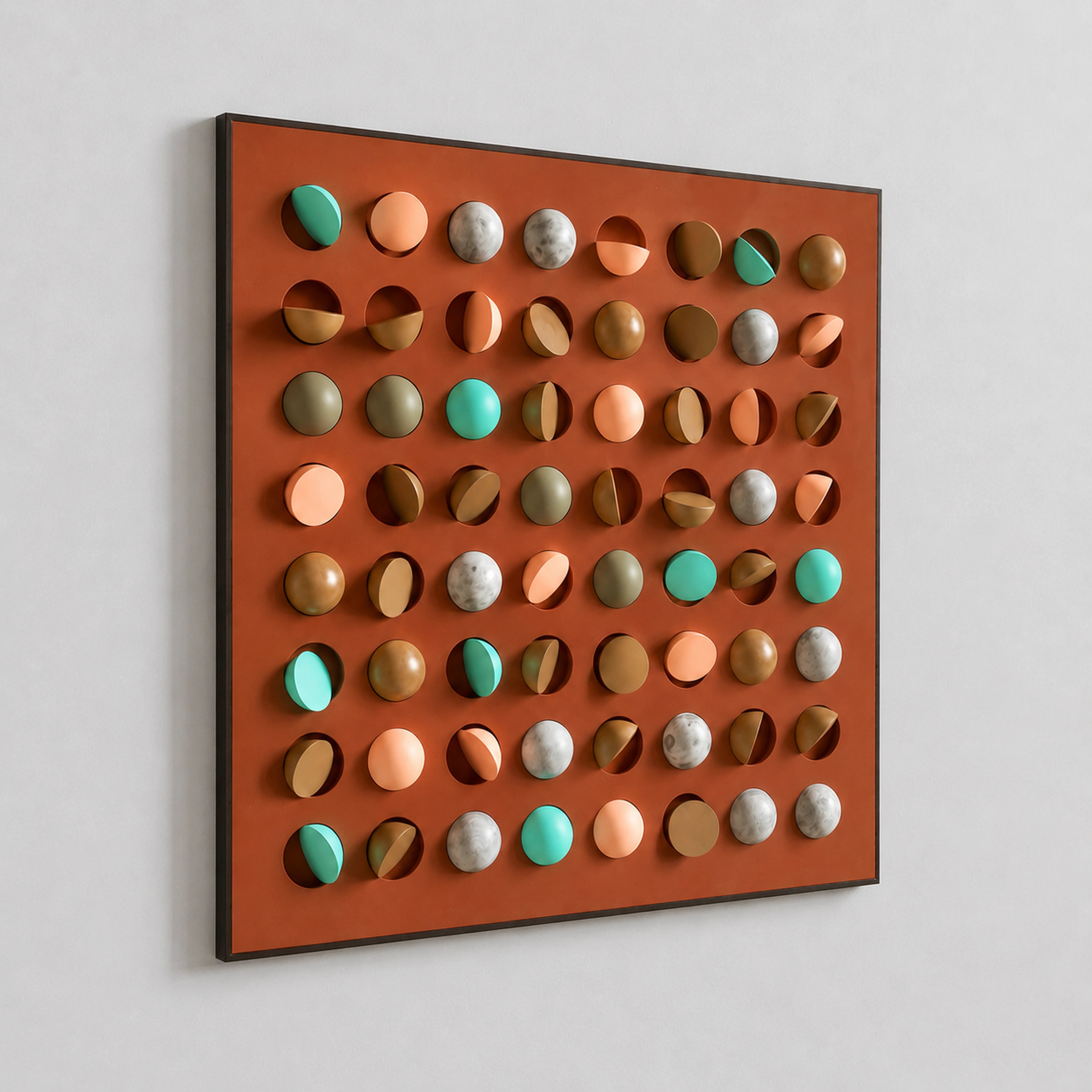 Dynamic Rainbow Sphere Rhapsody Wall Art Interior Moderna