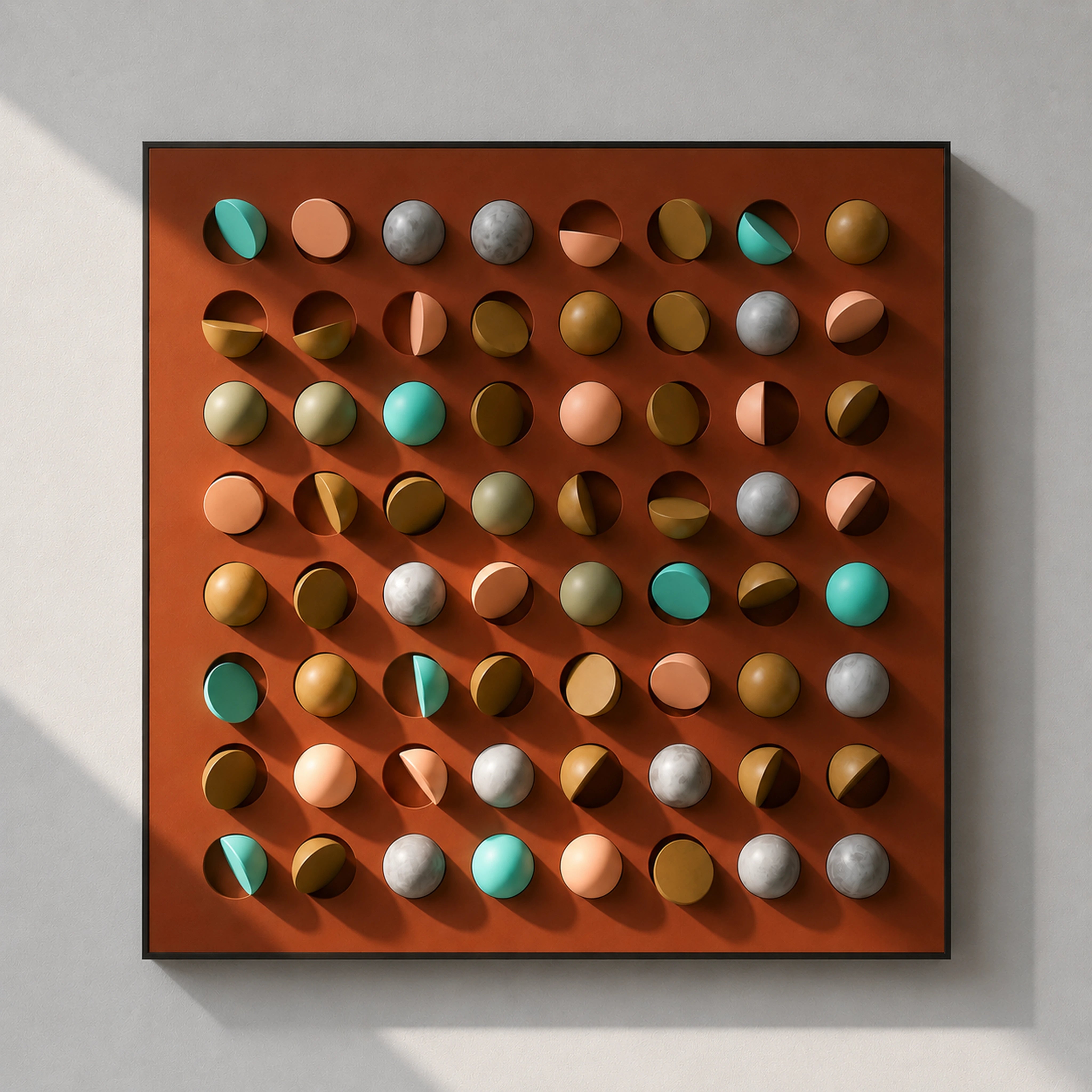 Dynamic Rainbow Sphere Rhapsody Wall Art Interior Moderna