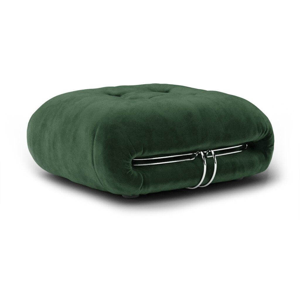 Soriana Ottoman  Interior Moderna Emerald Green Velvet  