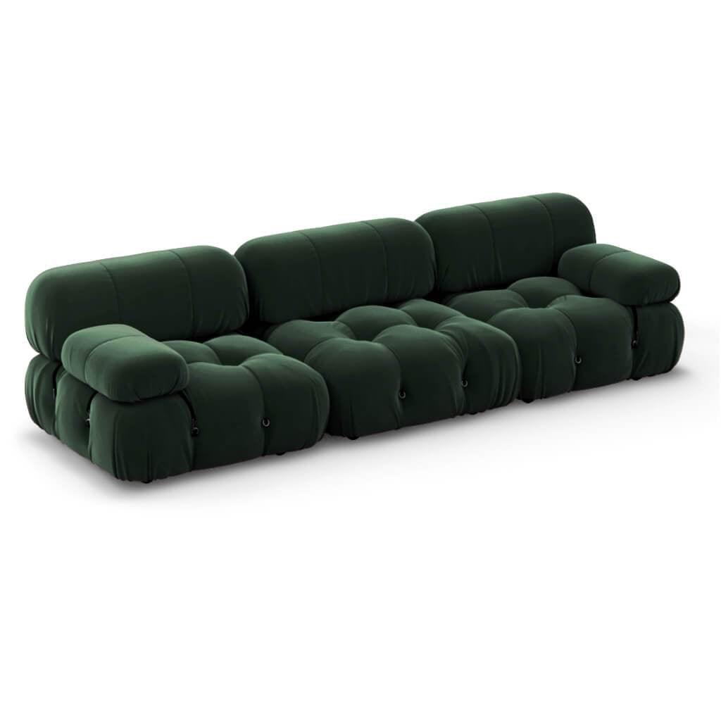 Mario Bellini Combination B Sofa Interior Moderna Emerald Green Velvet  