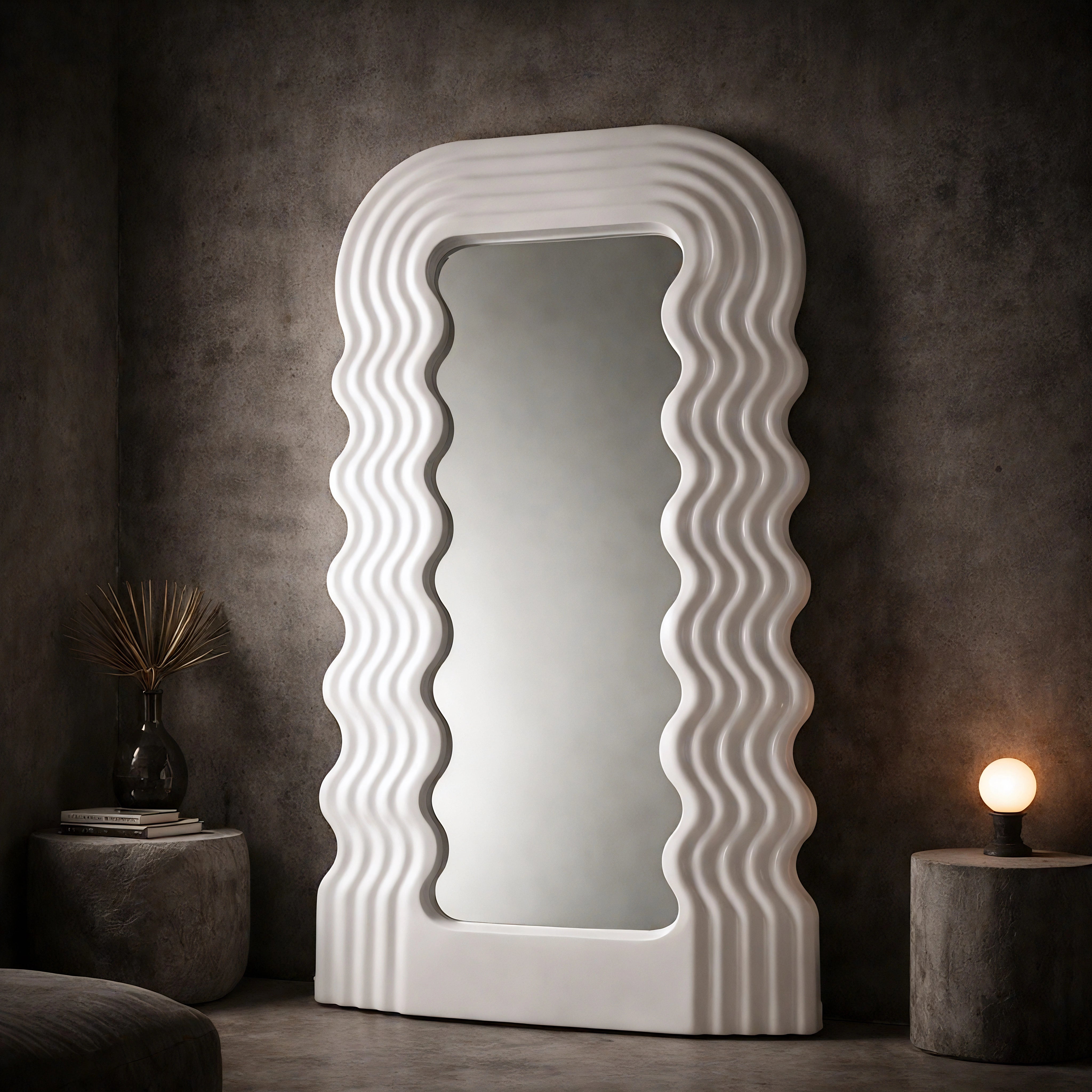 Ettore Sottsass Mirror | Sculptural Floor Mirror | Interior Moderna