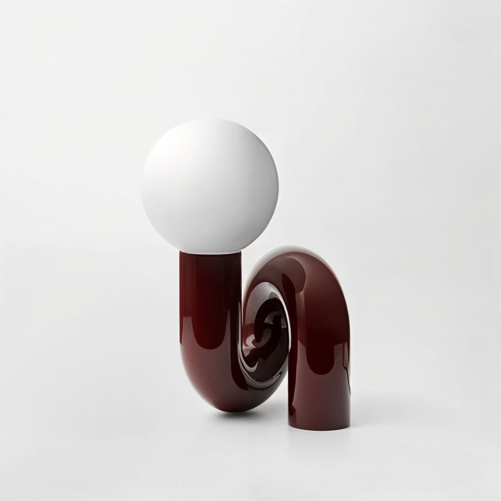 Curl Lamp Neotonic Lamp Interior Moderna Maroon  