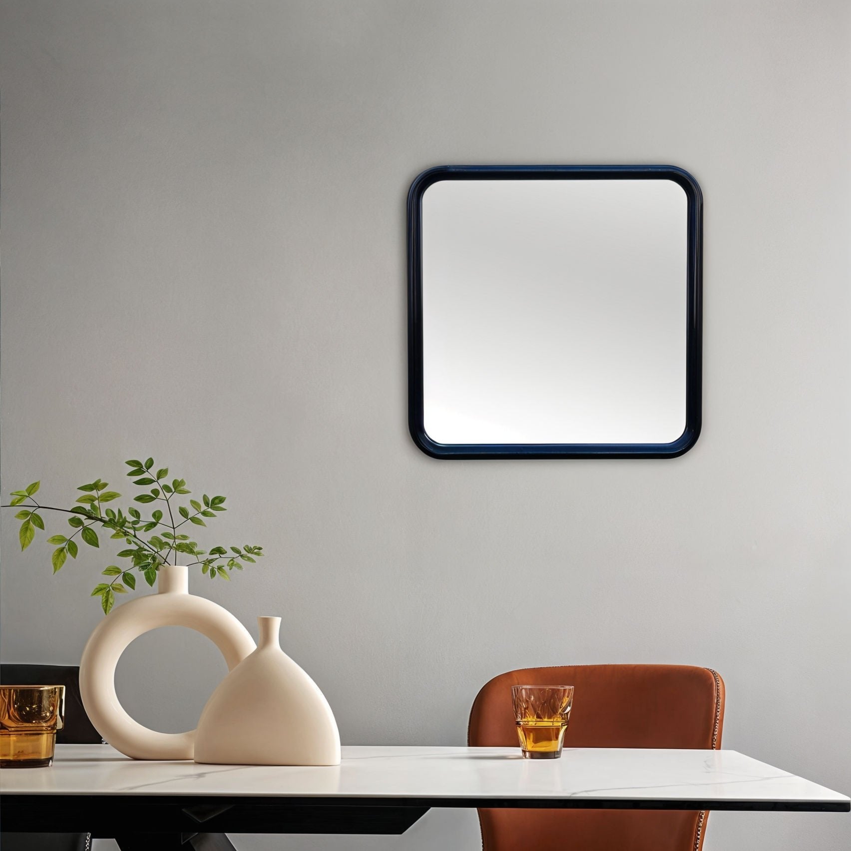 Bold Square Mirror Mirror Interior Moderna   